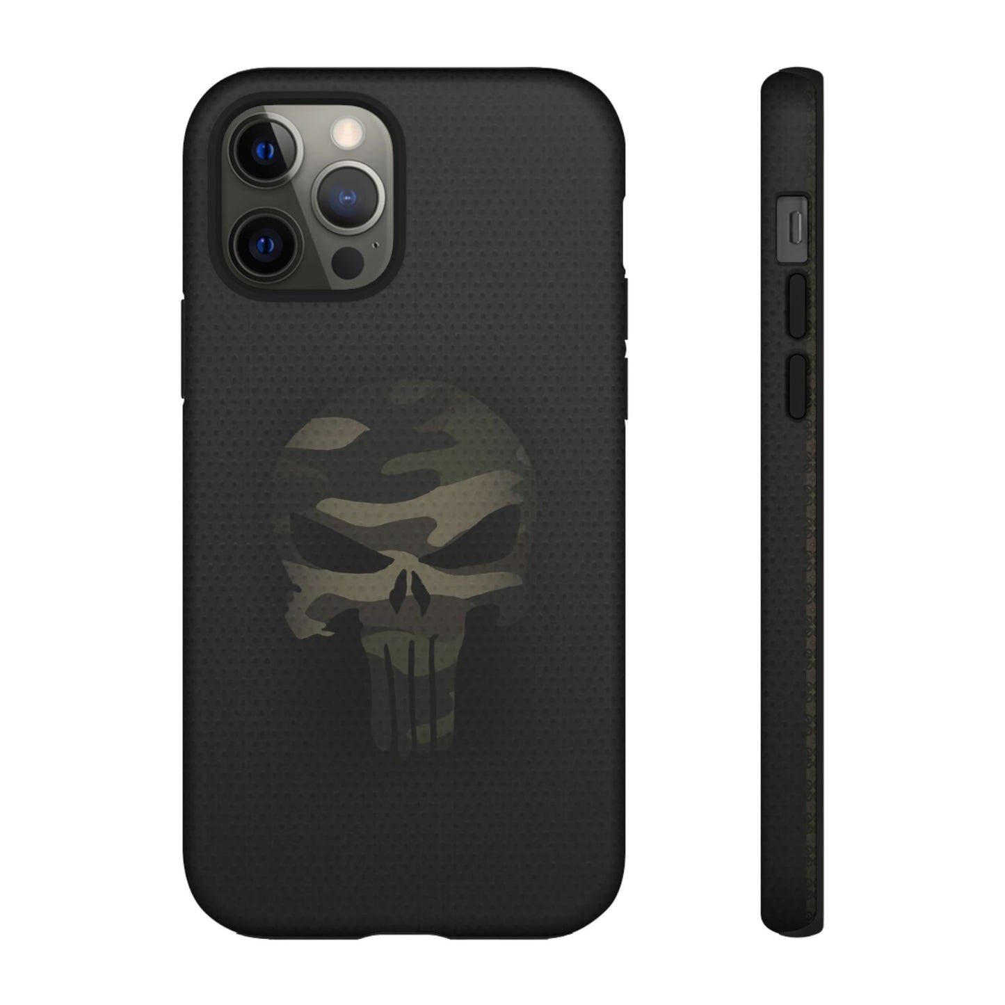 Camo Green Tough Case For iPhone, Samsung Galaxy, Jake Skull Punisher Graphic