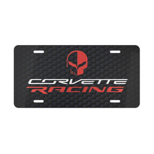 Corvette Racing Black Mesh Front Vanity License Plate Performance Motorsports