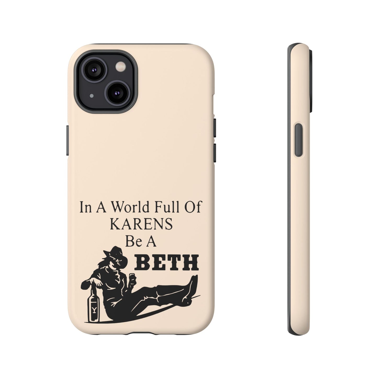 Peach Color Tough Phone Cases For iPhone, Samsung, Pixel, Cowgirl Inspired