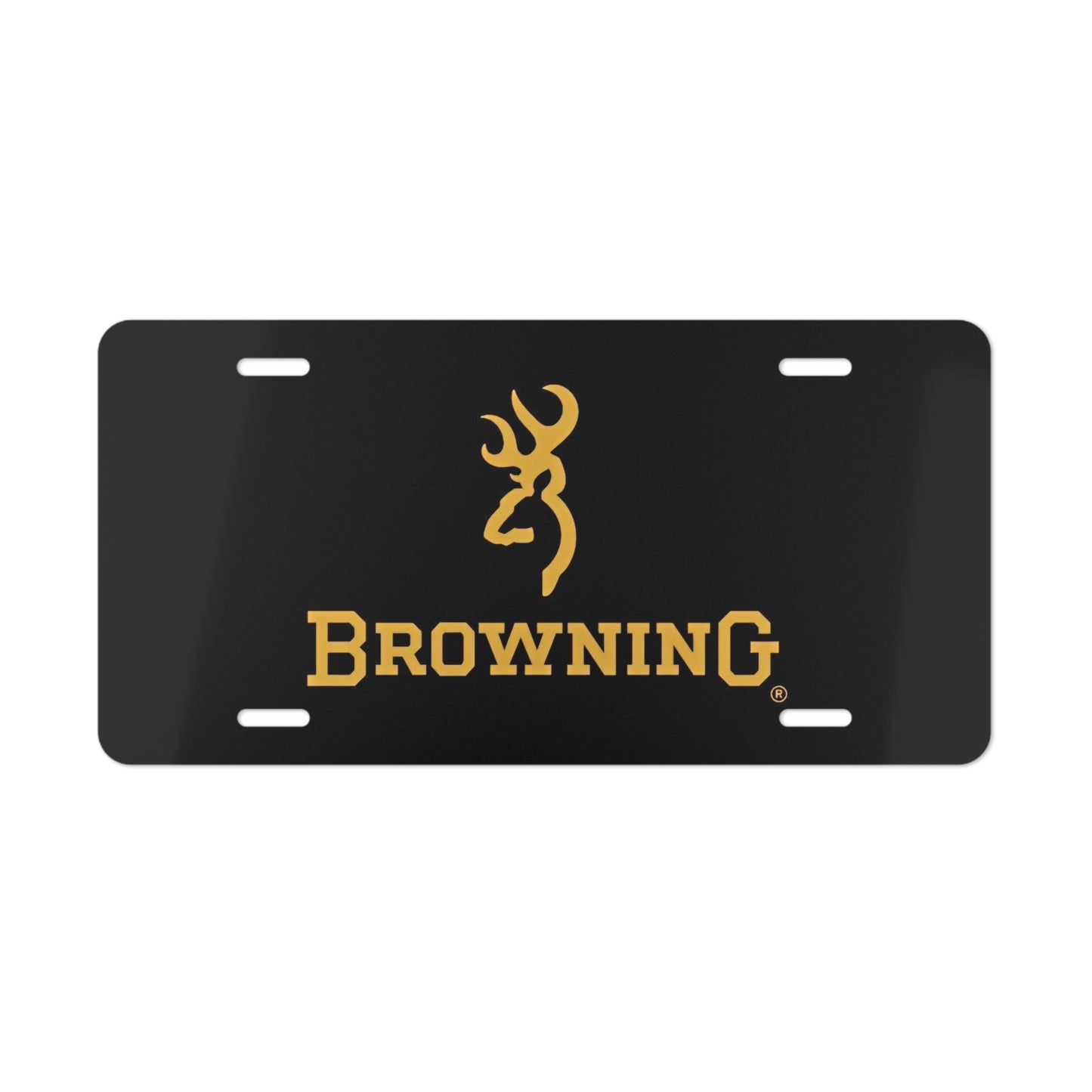 Browning Front Vanity License Plate, Hunting Garage Man Cave Art