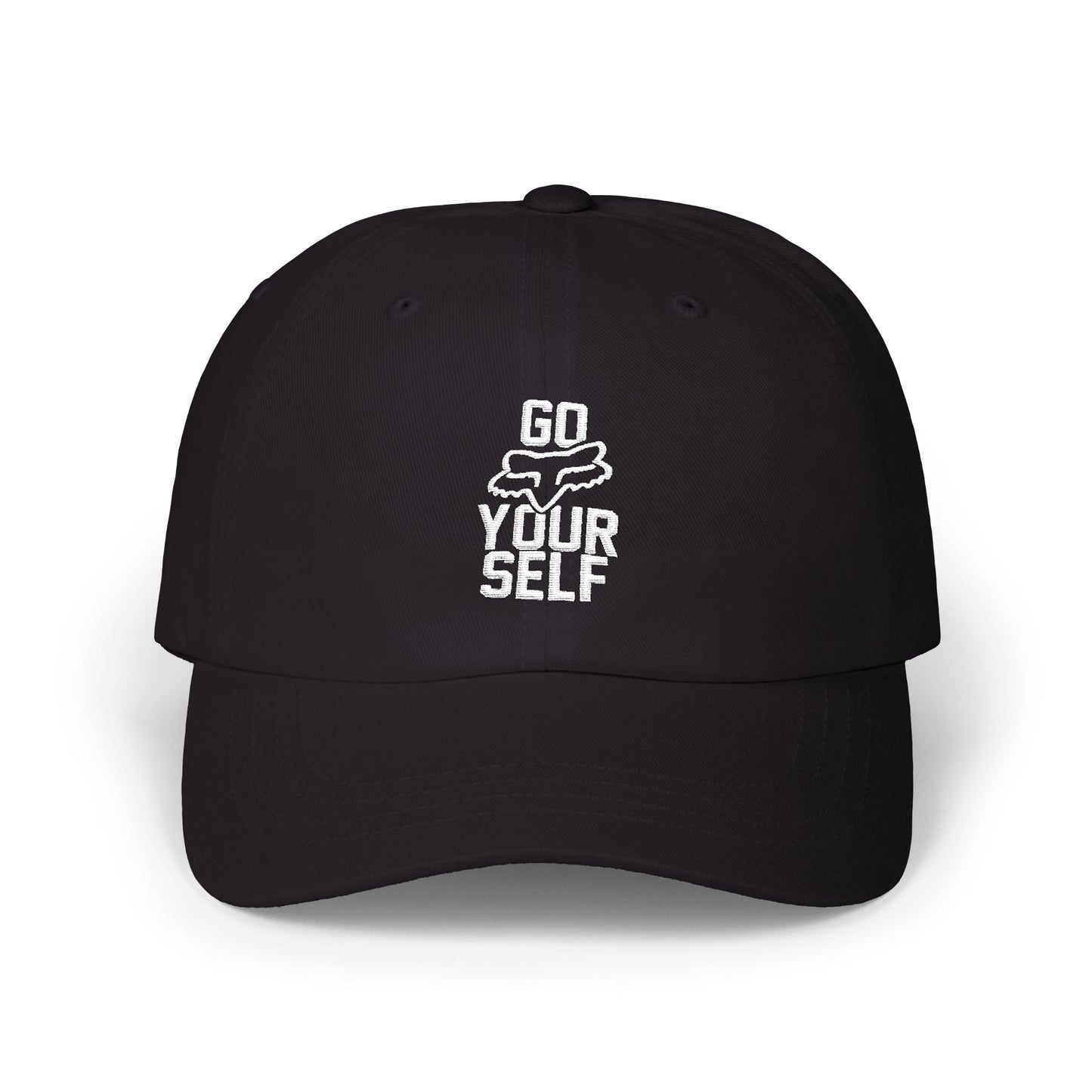 Go Fox Your Self embroidered Dad Cap | Motorsports Typography Baseball Hat