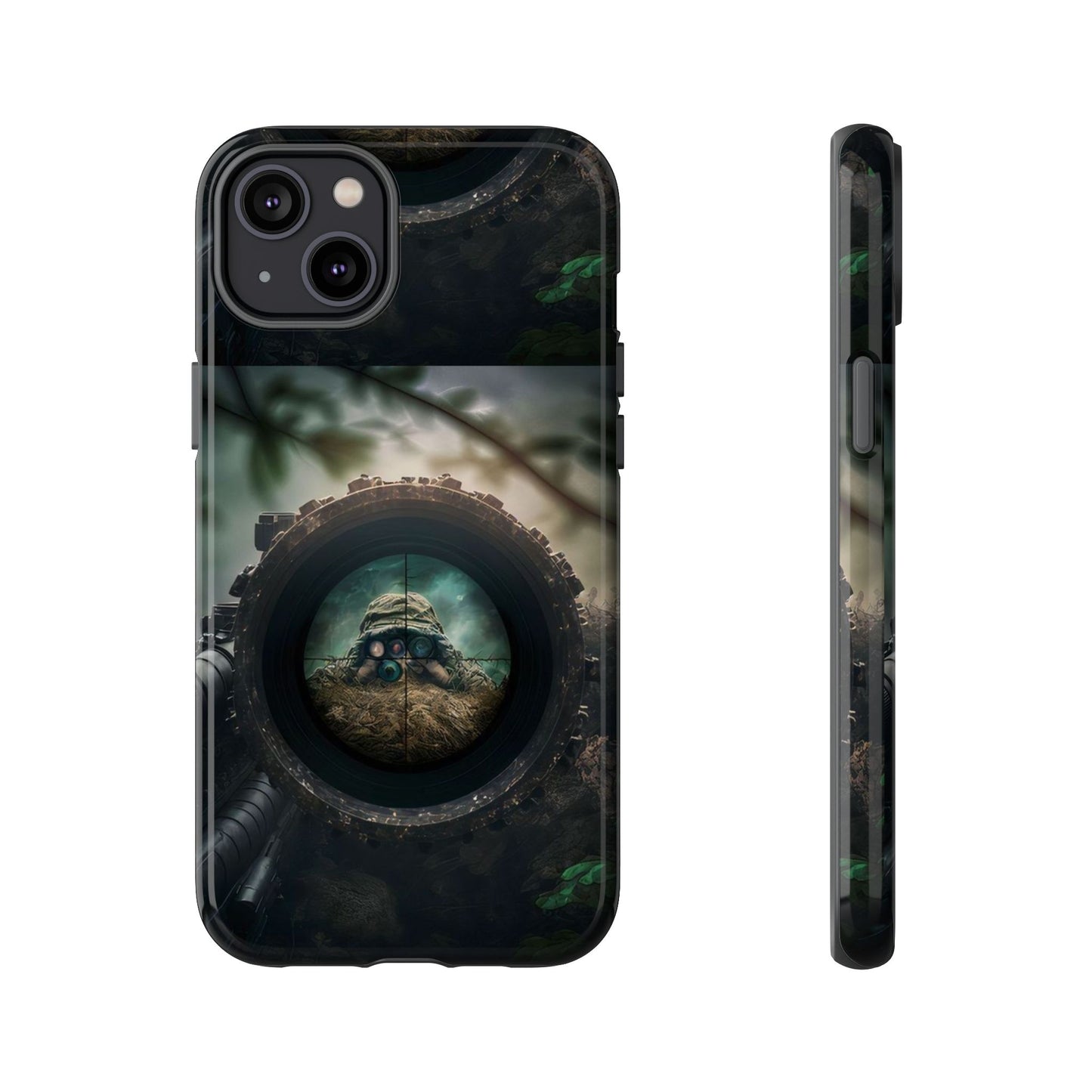 Sniper Scope Soldier Phone Case | Dual Layer Tough Cover  For iPhone