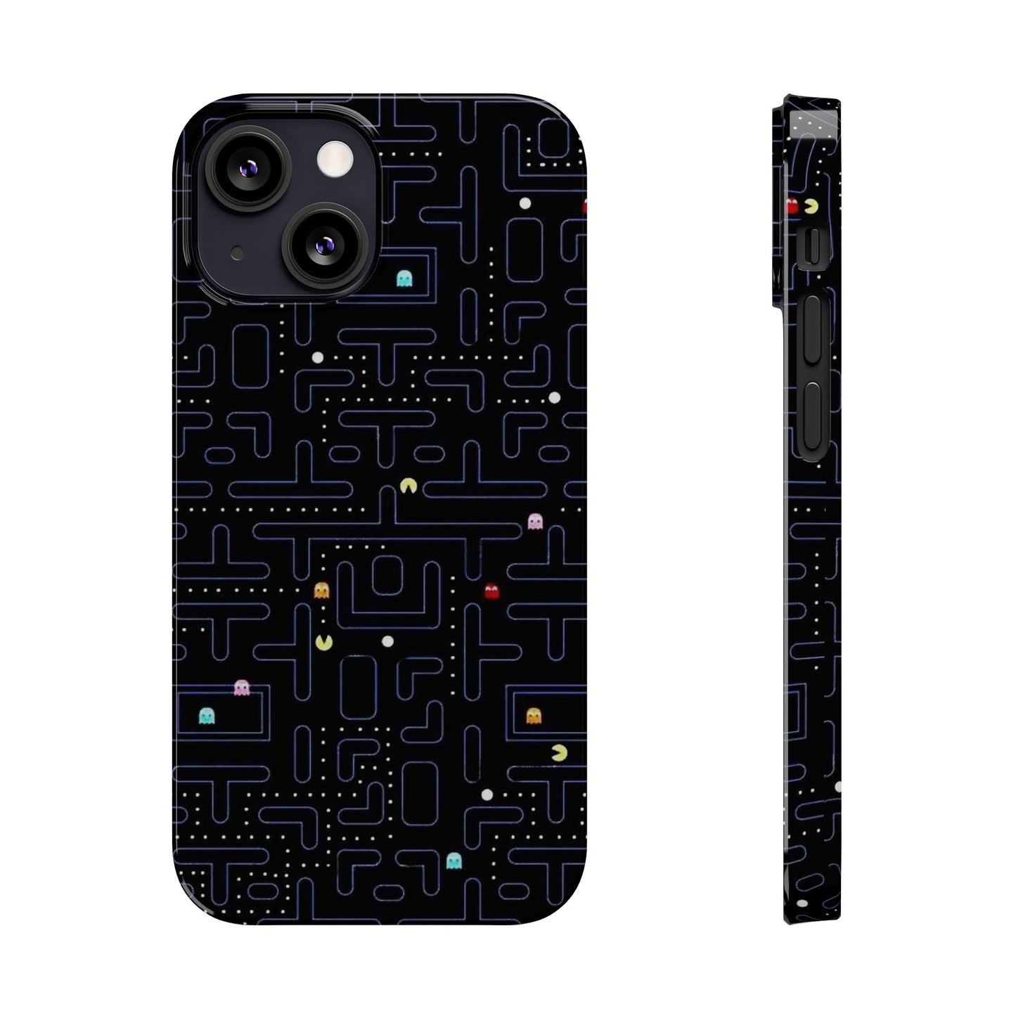 iPhone Slim Case, Pac Man Arcade Game Board Design, Glossy Finish