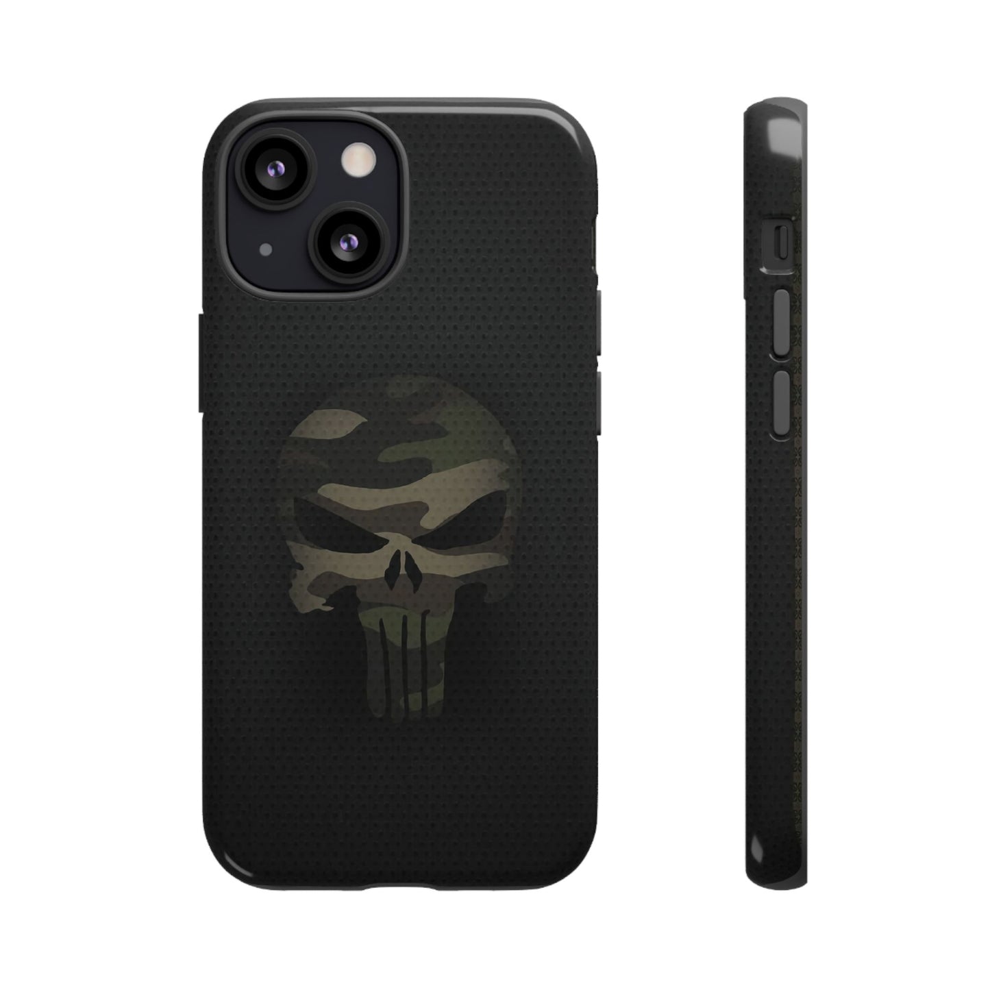 Camo Green Tough Case For iPhone, Samsung Galaxy, Jake Skull Punisher Graphic