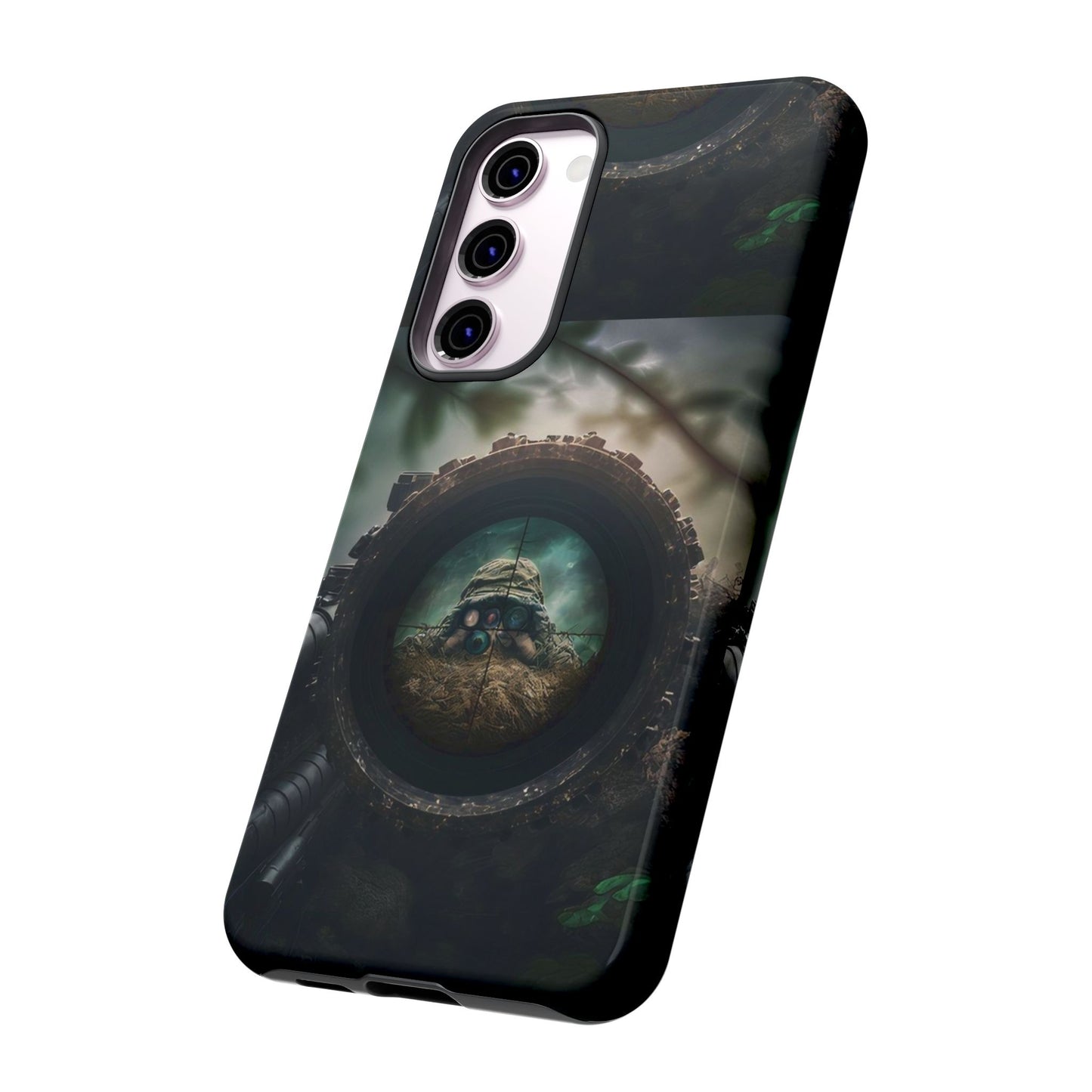 Sniper Scope Soldier Phone Case | Dual Layer Tough Cover  For iPhone