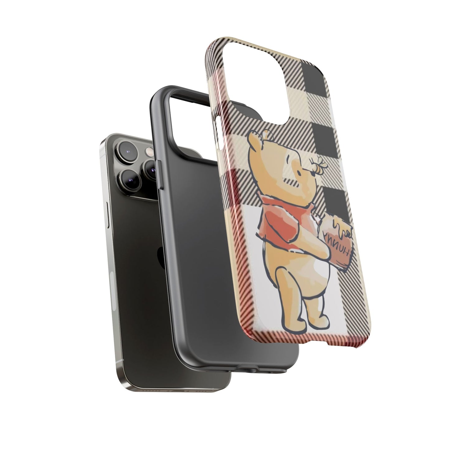 Cute Animal Phone Case, Winnie the Pooh Design, Gift for Kids, Character Case,