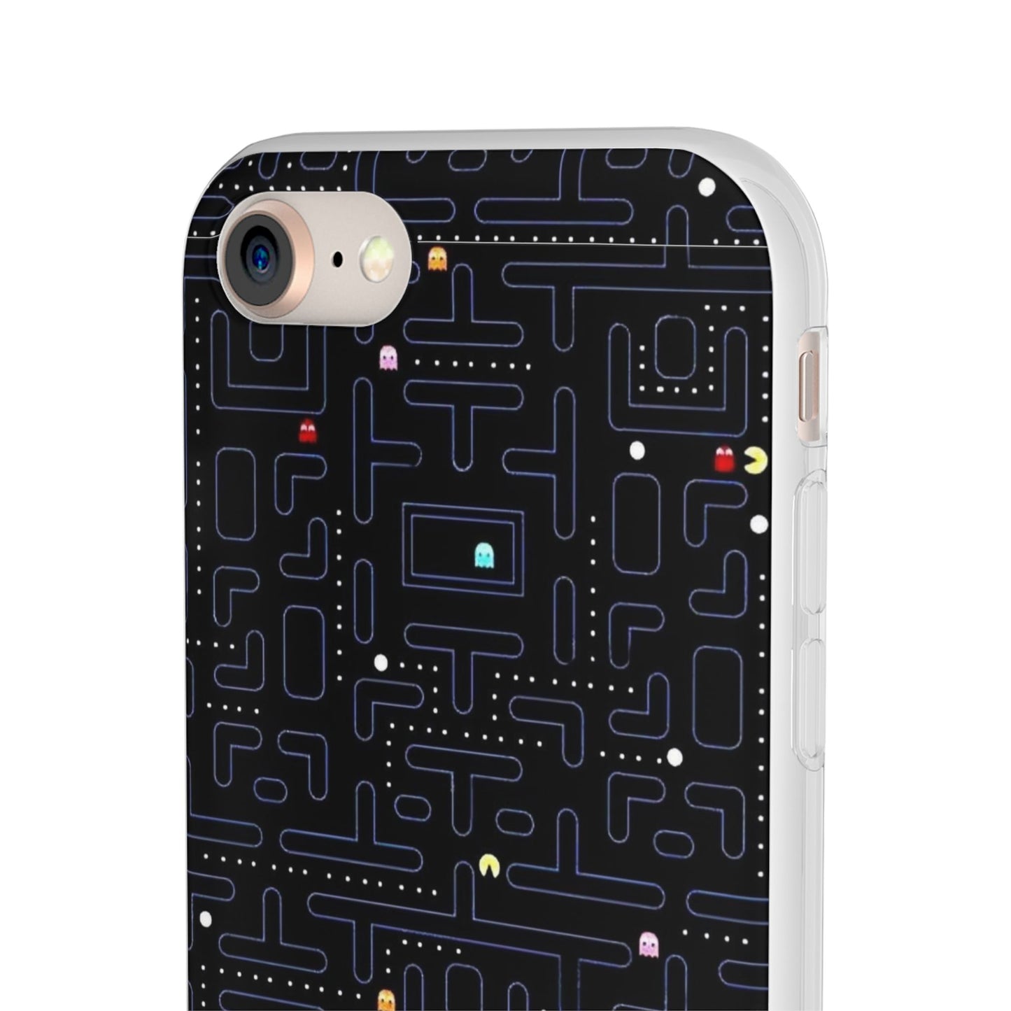 Retro Arcade Gaming TPU Phone Case, Fun Flexi Case, Gift for Gamers, Pac Man