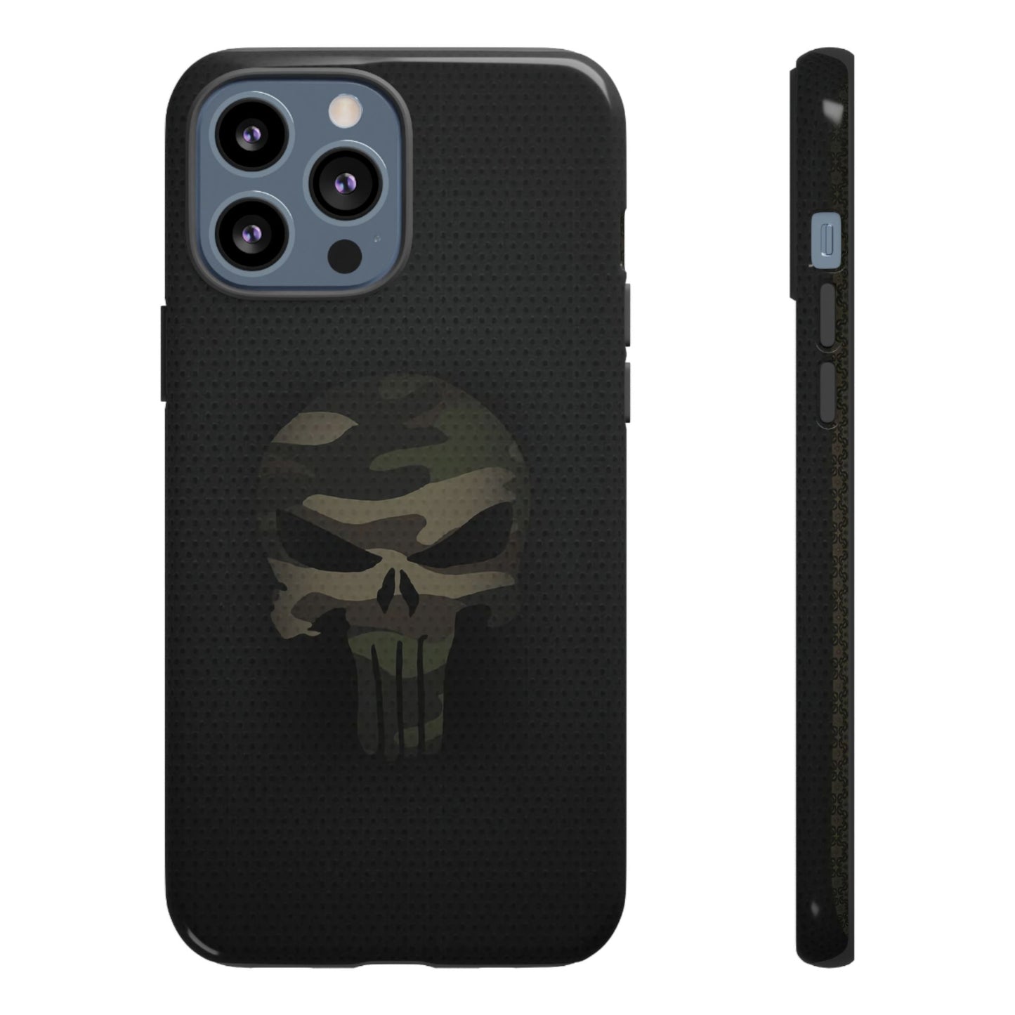 Camo Green Tough Case For iPhone, Samsung Galaxy, Jake Skull Punisher Graphic