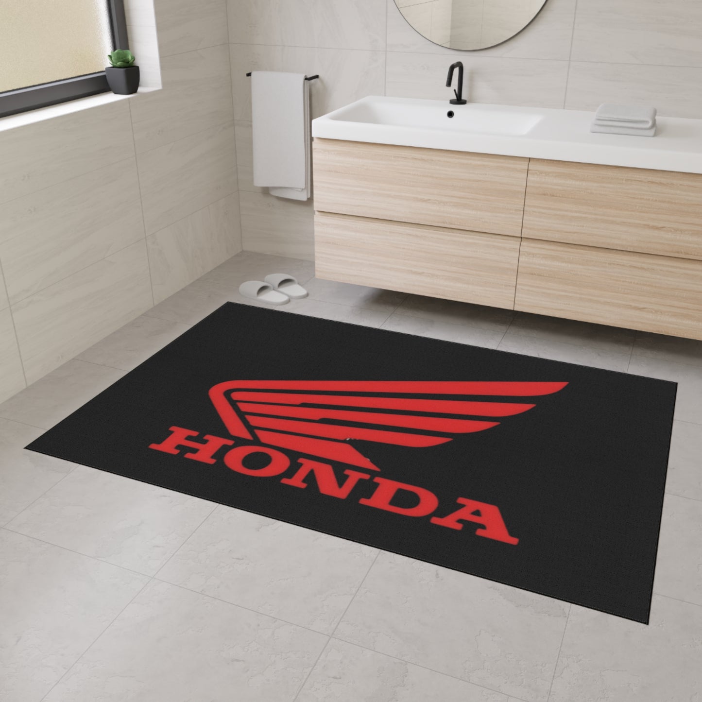 Red Wing Honda Heavy Duty Floor Mat | Motorcycle Decor, Garage Mat Car Entrance