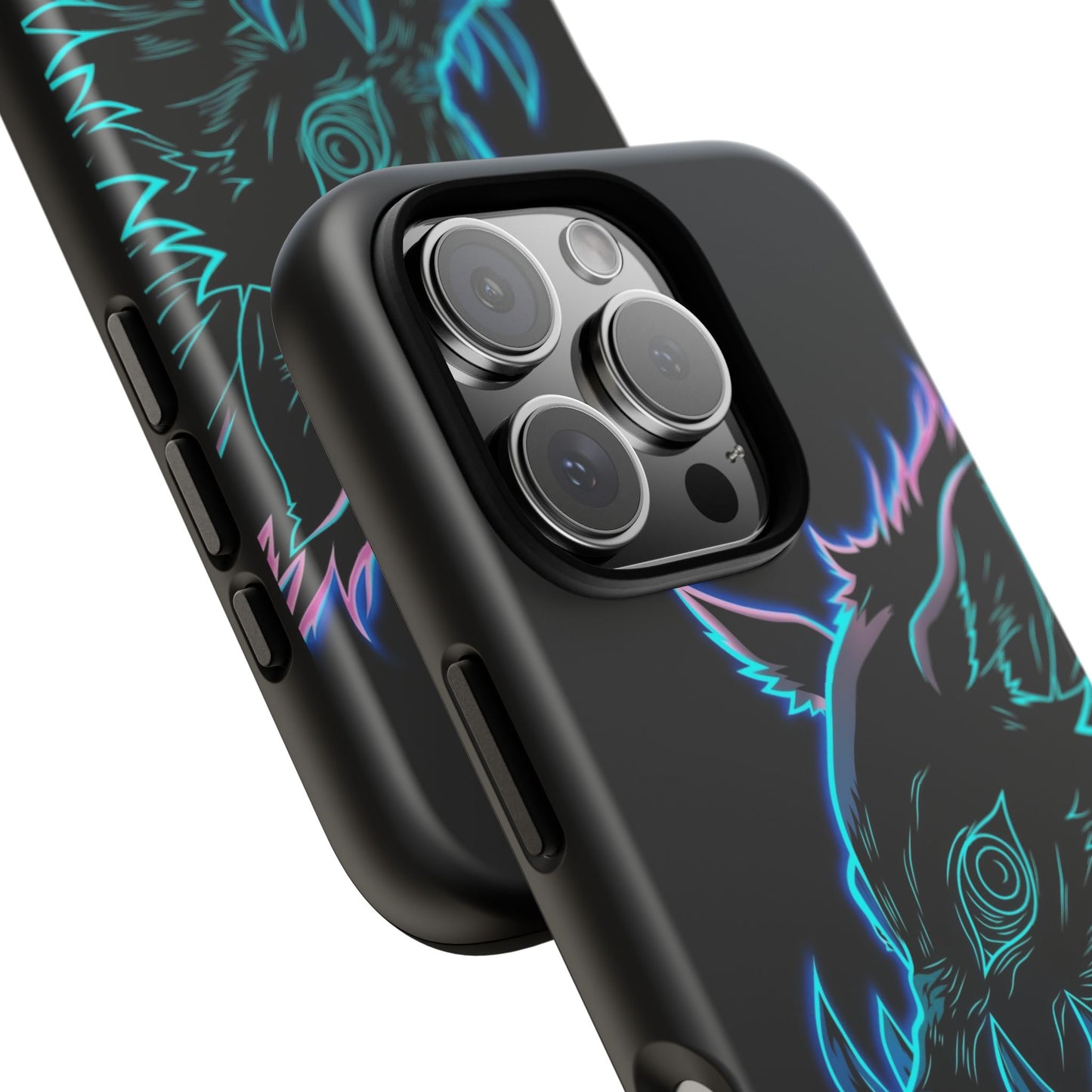 Tough Cases For iPhone, Galaxy, Anime Hashibira Beast Slayer Neon Design