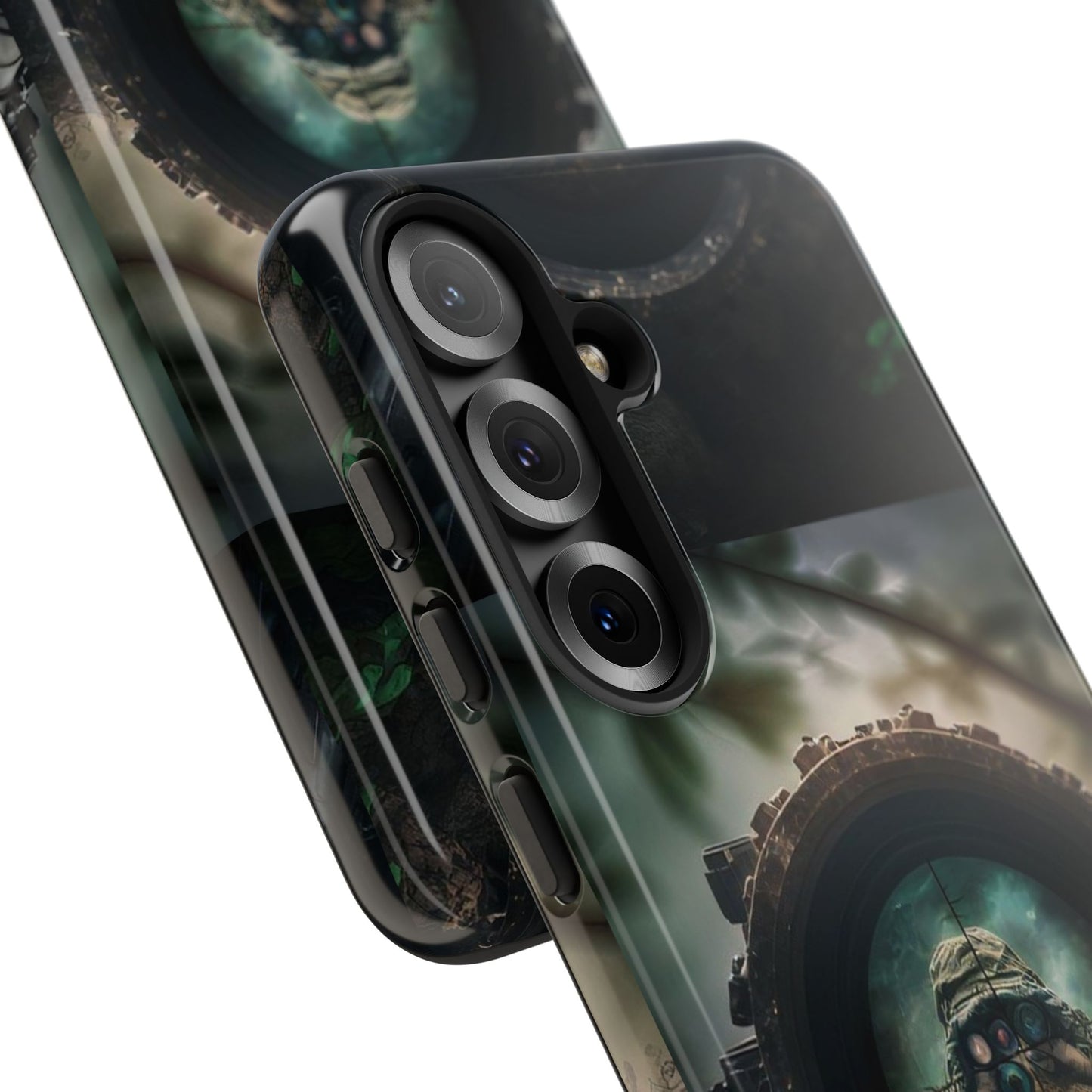 Sniper Scope Soldier Phone Case | Dual Layer Tough Cover  For iPhone