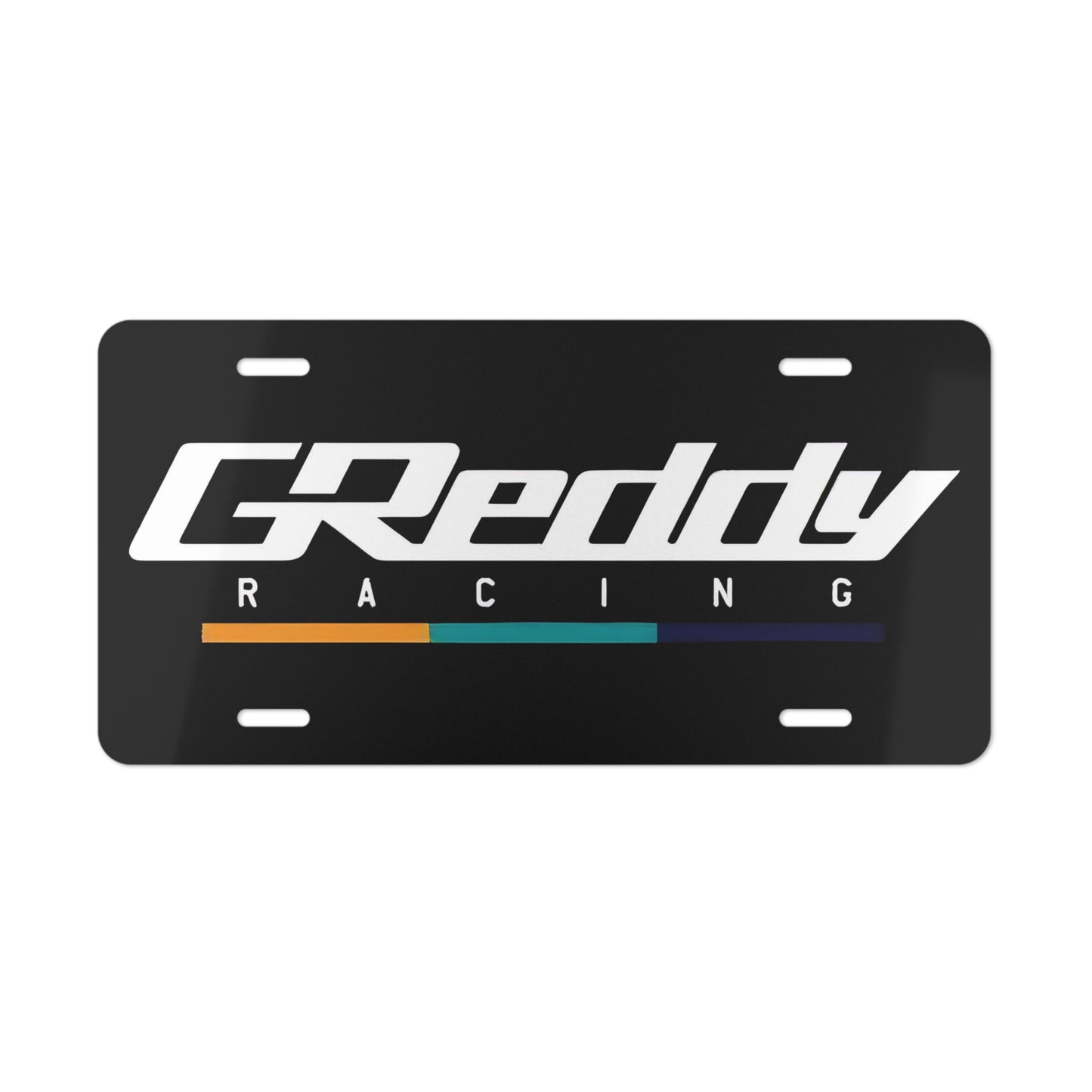 Black Motorsports Vanity Plate, GReddy Racing Front License Plate