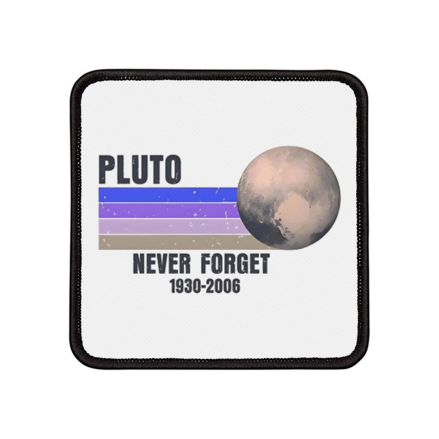 Pluto Iron-On Patches, Nostalgic Space Decor, Fun Accessories, Gifts for Nerd