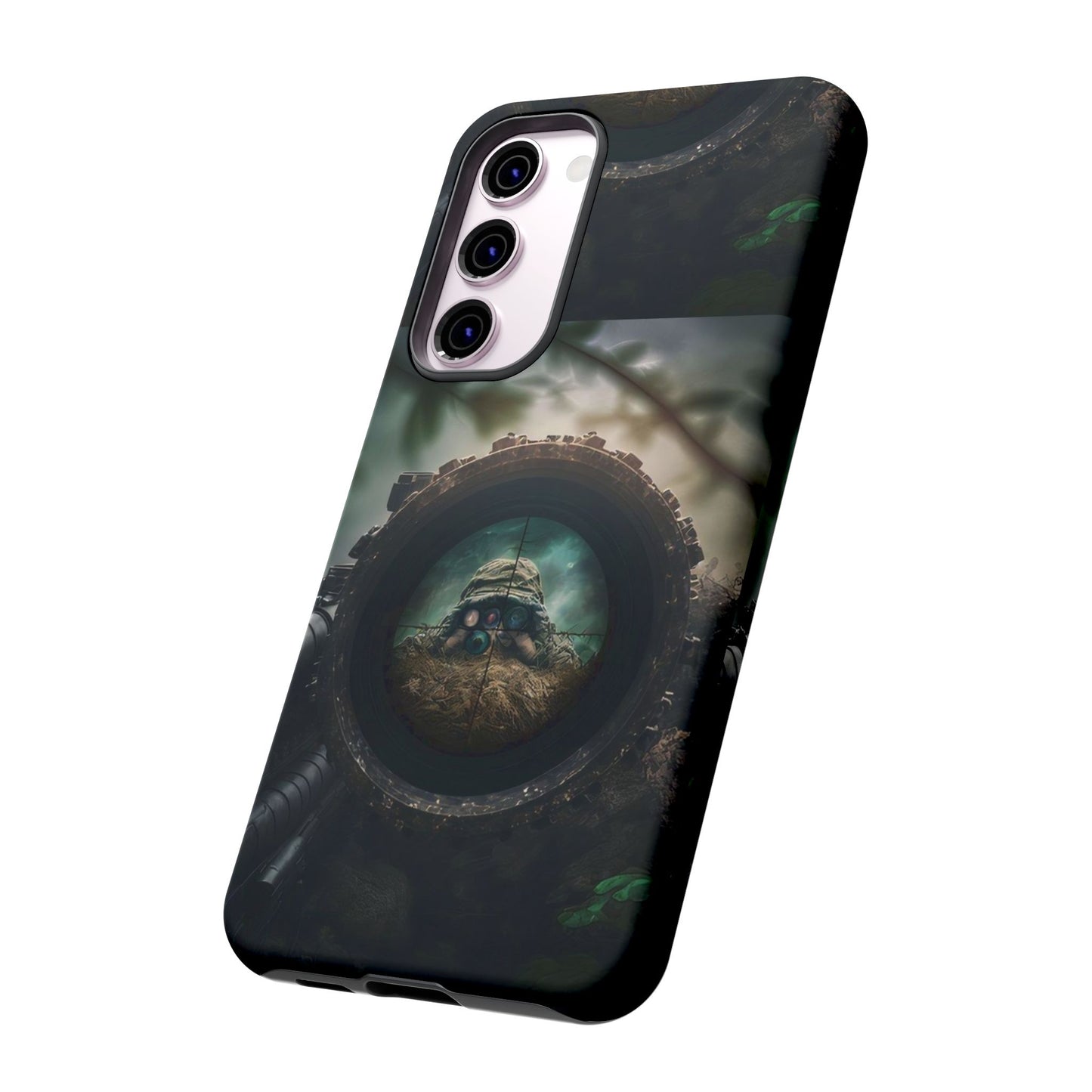 Sniper Scope Soldier Phone Case | Dual Layer Tough Cover  For iPhone