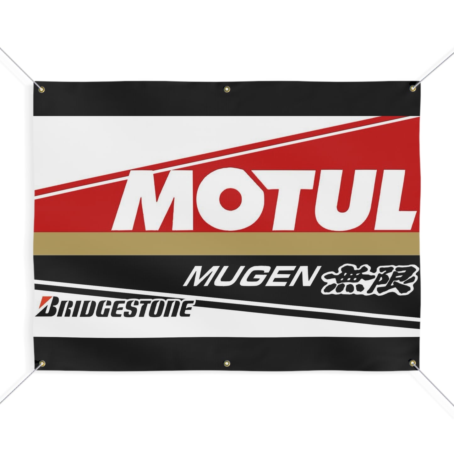 Motul Mugen Racing Banner — Matte Motorsport Sign for Garage, Track & Events