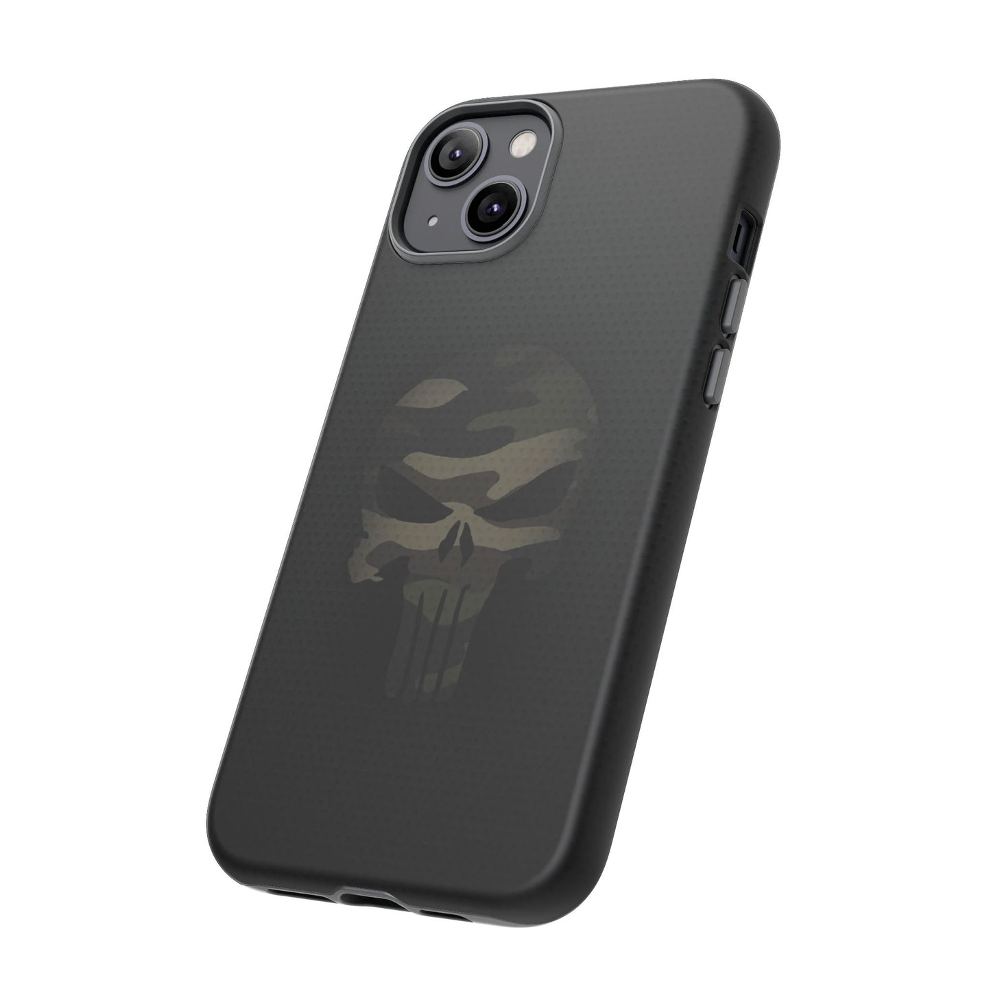 Camo Green Tough Case For iPhone, Samsung Galaxy, Jake Skull Punisher Graphic
