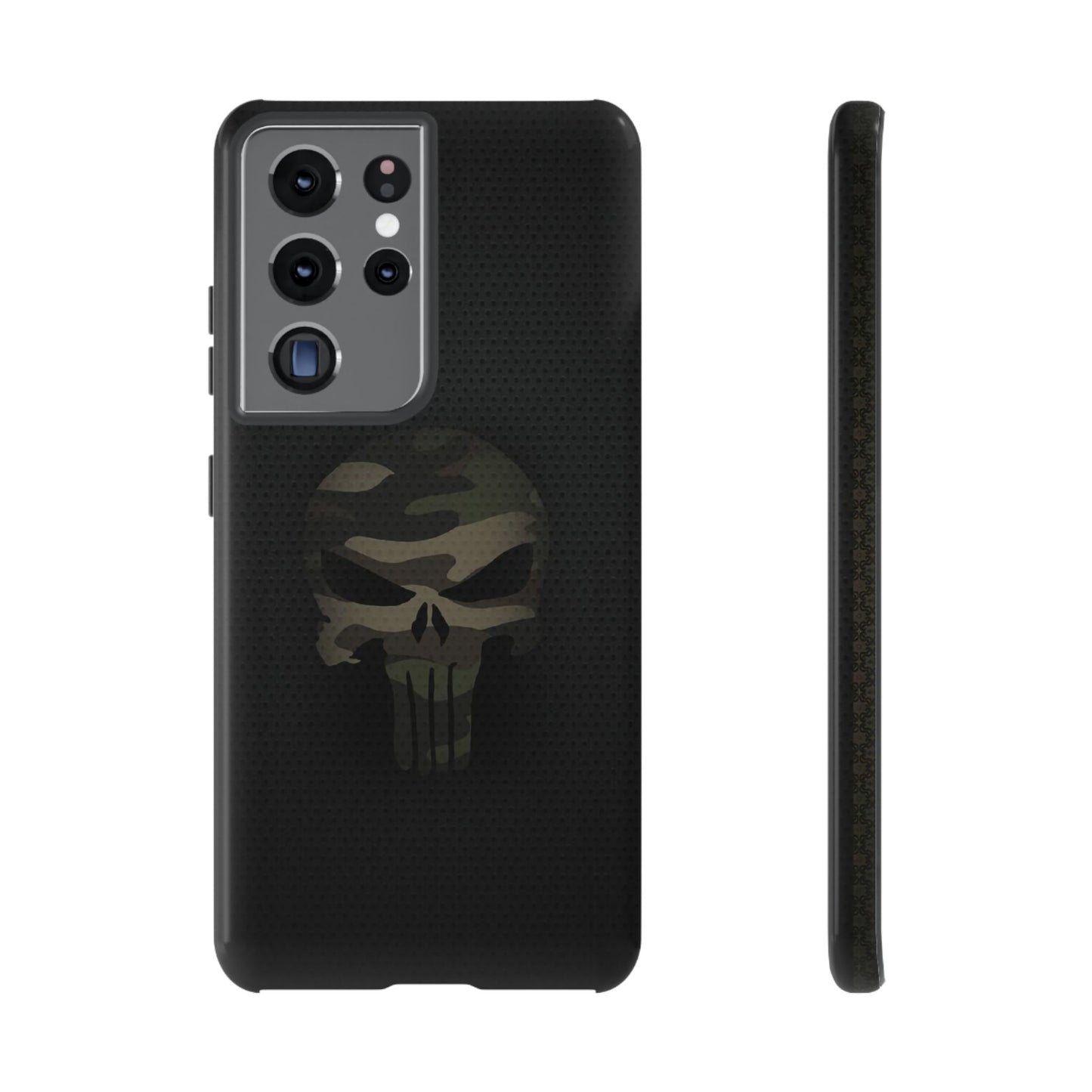 Camo Green Tough Case For iPhone, Samsung Galaxy, Jake Skull Punisher Graphic