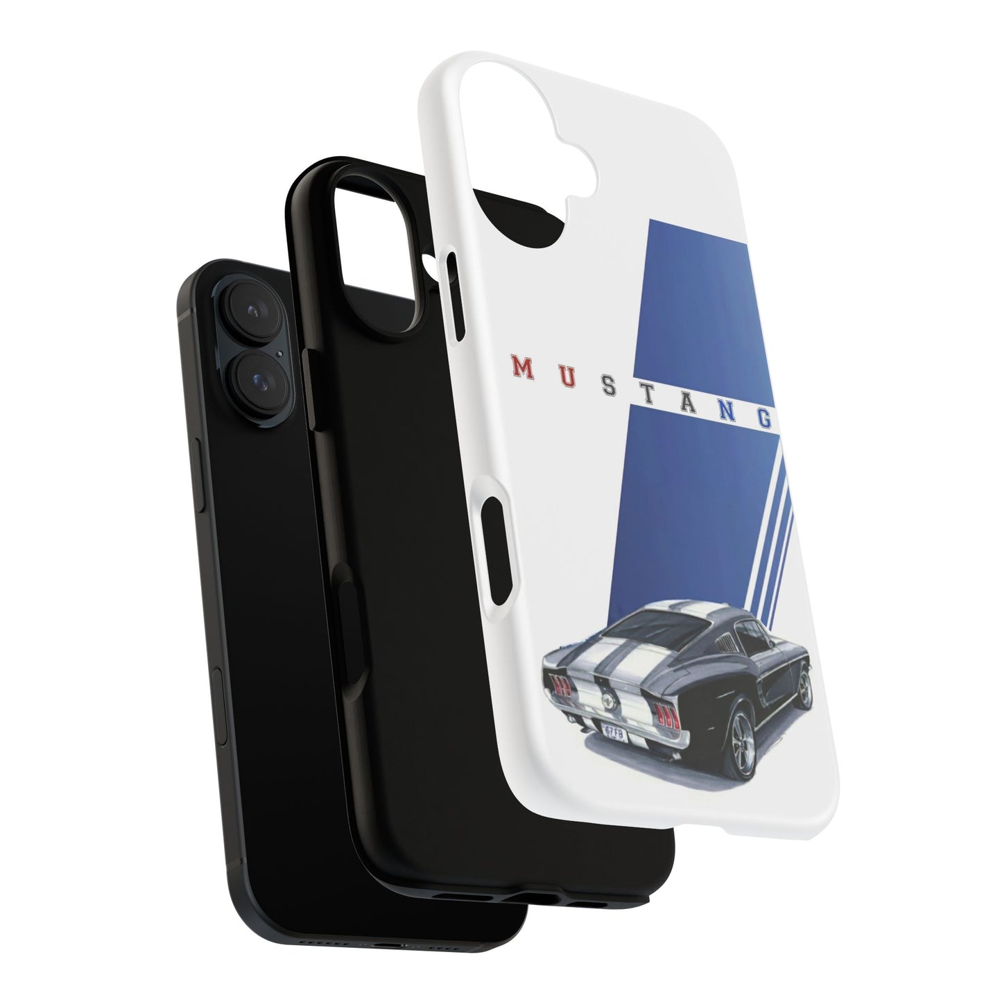 Mustang Car Art Tough Cases For iPhones, Samsung Galaxy and Google Pixel