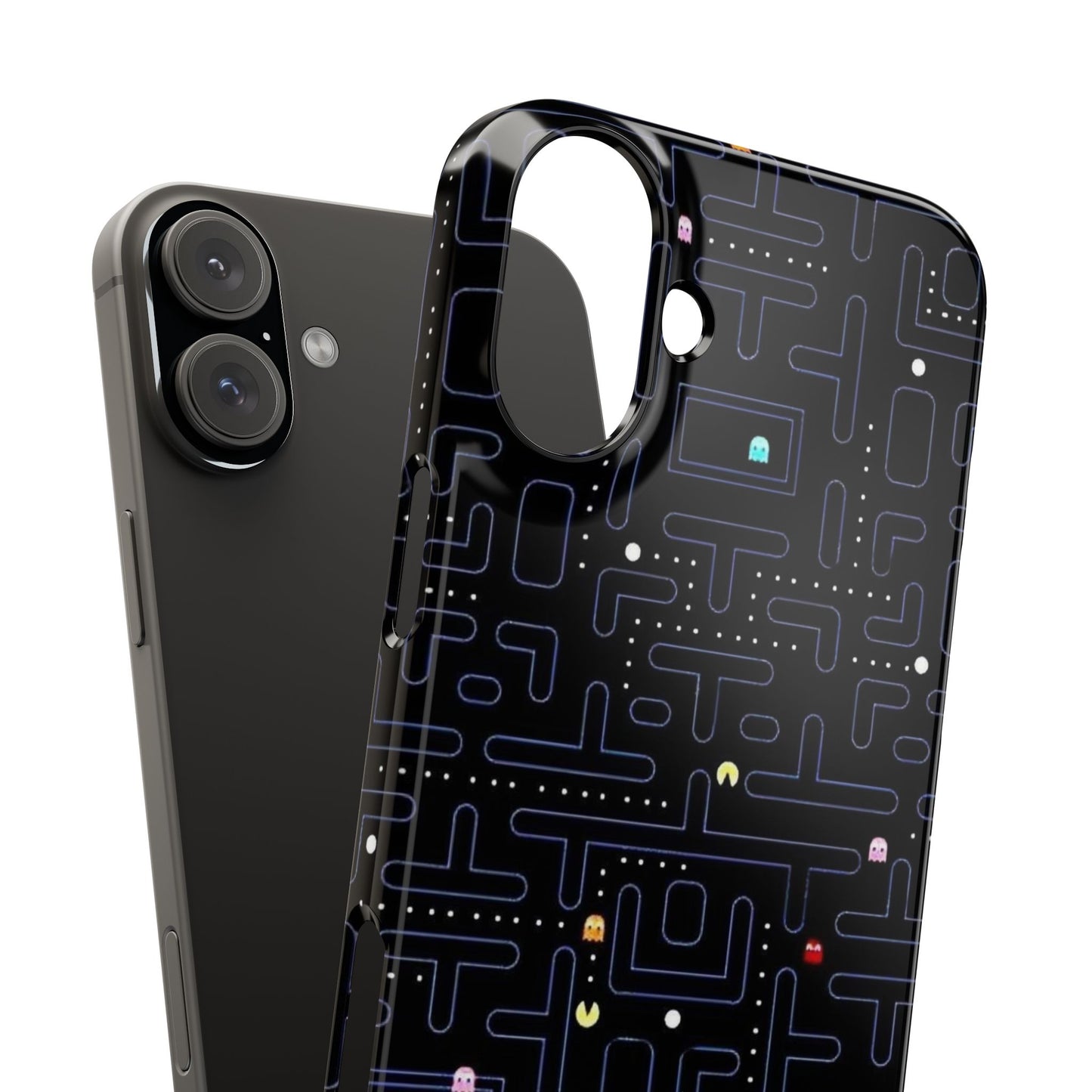 iPhone Slim Case, Pac Man Arcade Game Board Design, Glossy Finish