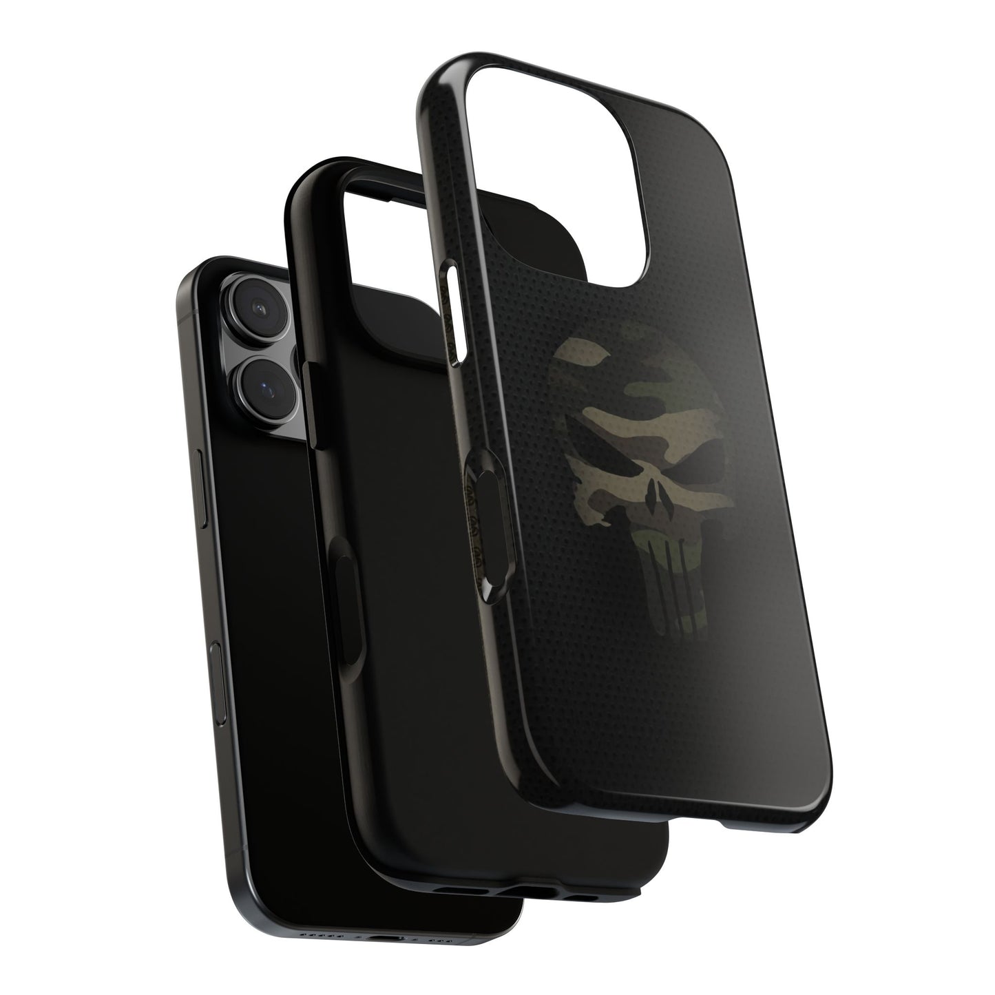 Camo Green Tough Case For iPhone, Samsung Galaxy, Pixel, Punisher Graphic