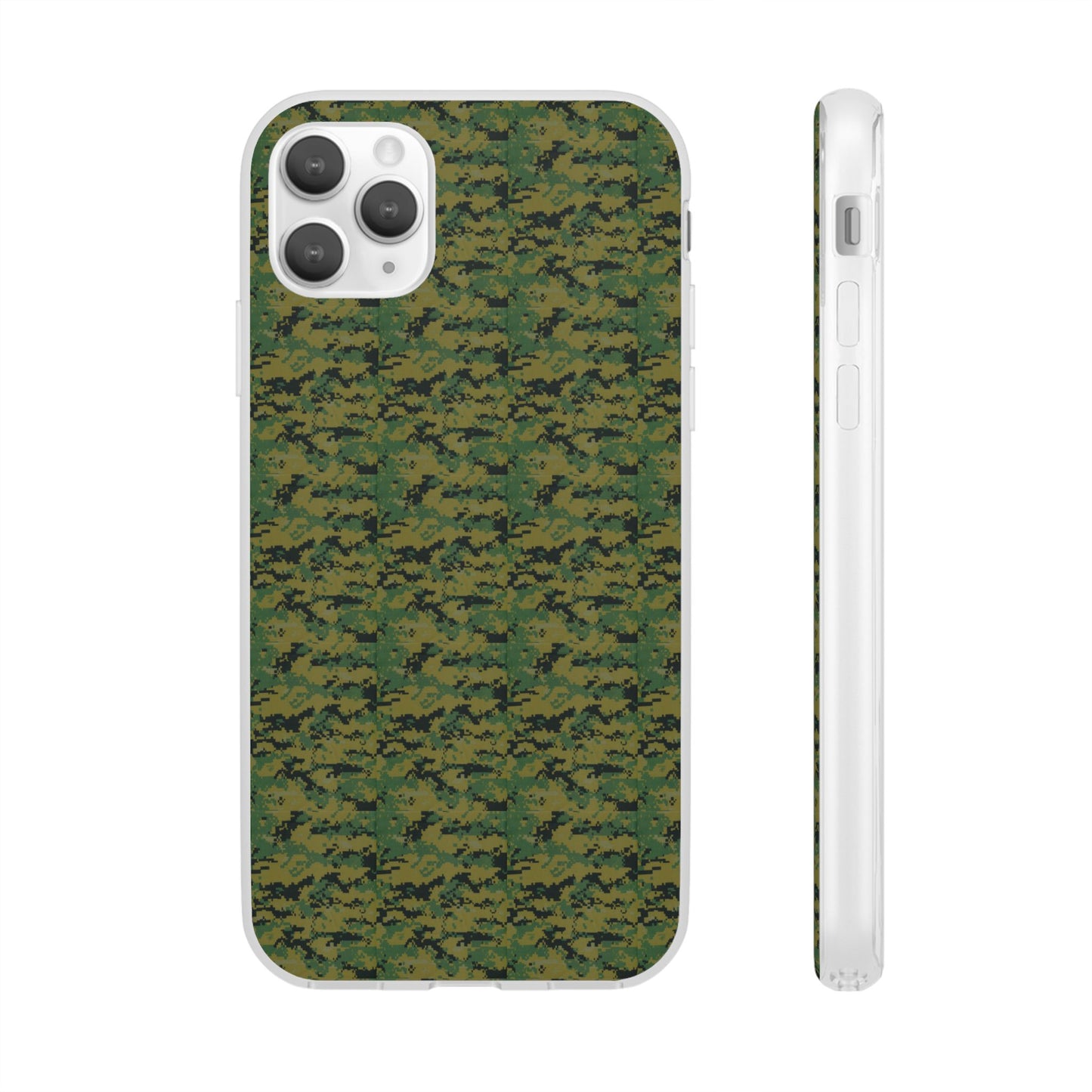 Marapat Pixelated Camo Flexible Phone Cases For iPhone and Samsung Galaxy