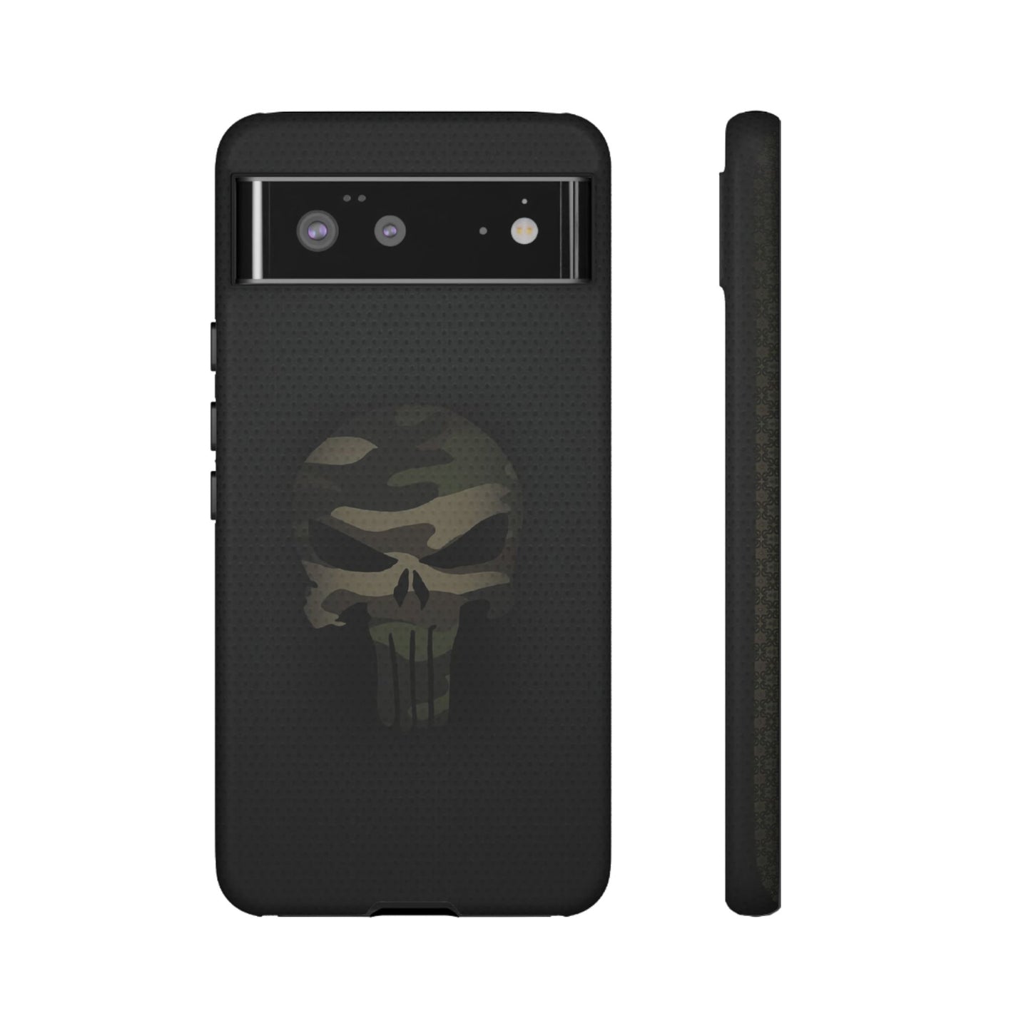 Camo Green Tough Case For iPhone, Samsung Galaxy, Pixel, Punisher Graphic