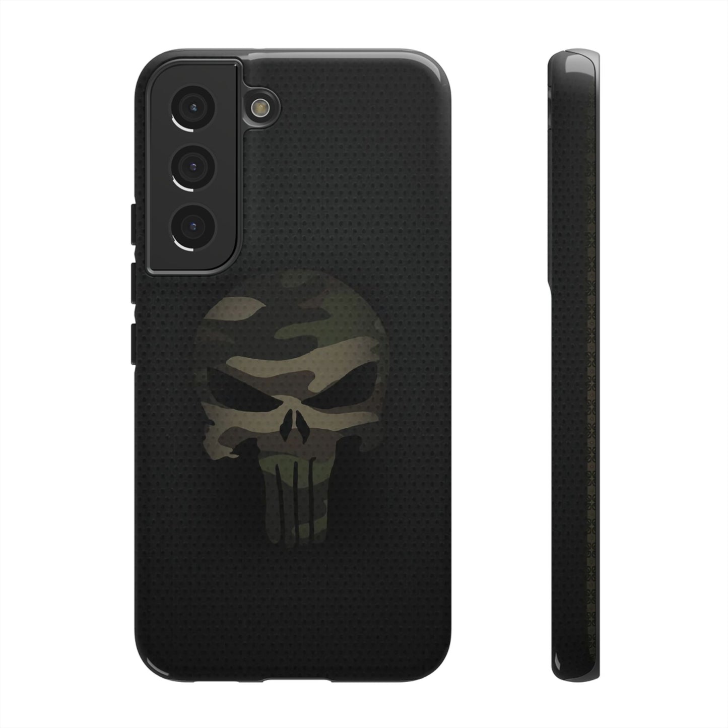 Camo Green Tough Case For iPhone, Samsung Galaxy, Jake Skull Punisher Graphic