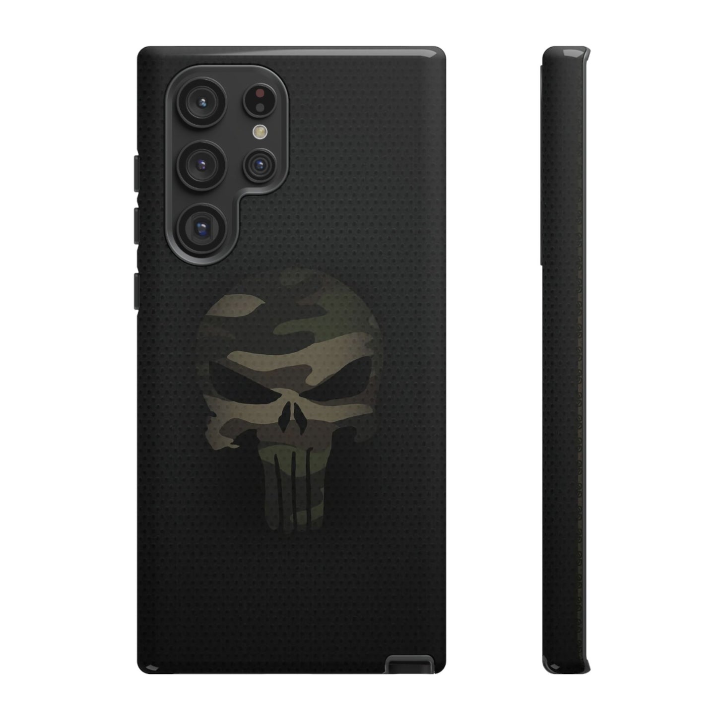 Camo Green Tough Case For iPhone, Samsung Galaxy, Jake Skull Punisher Graphic