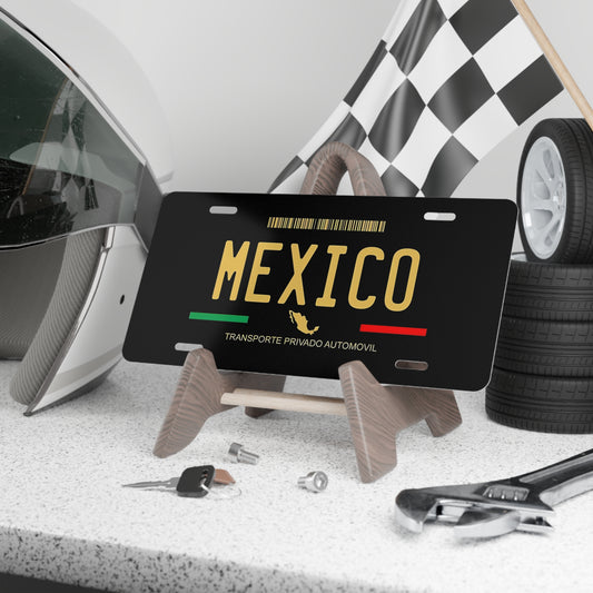 Mexico License Plate Wall Art, Man Cave Decor, Custom Metal Print