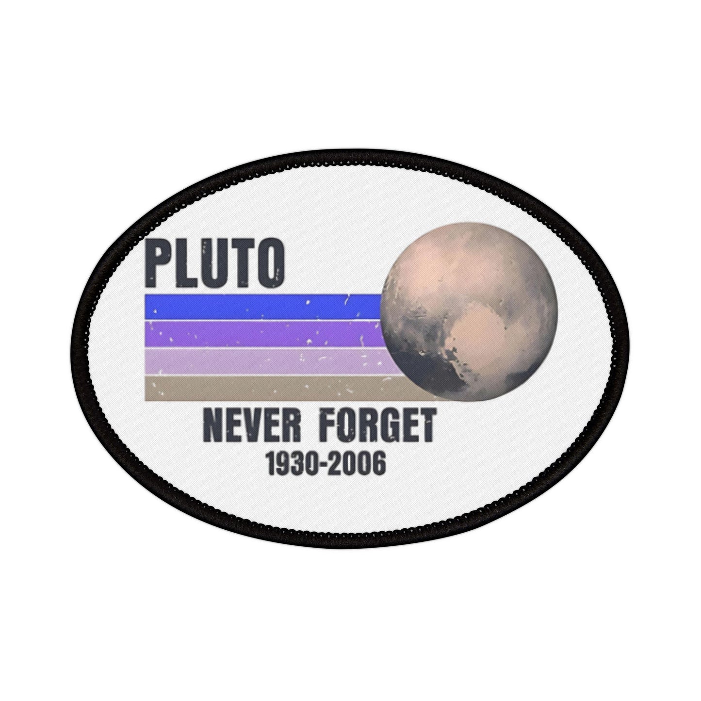 Pluto Iron-On Patches, Nostalgic Space Decor, Fun Accessories, Gifts for Nerd