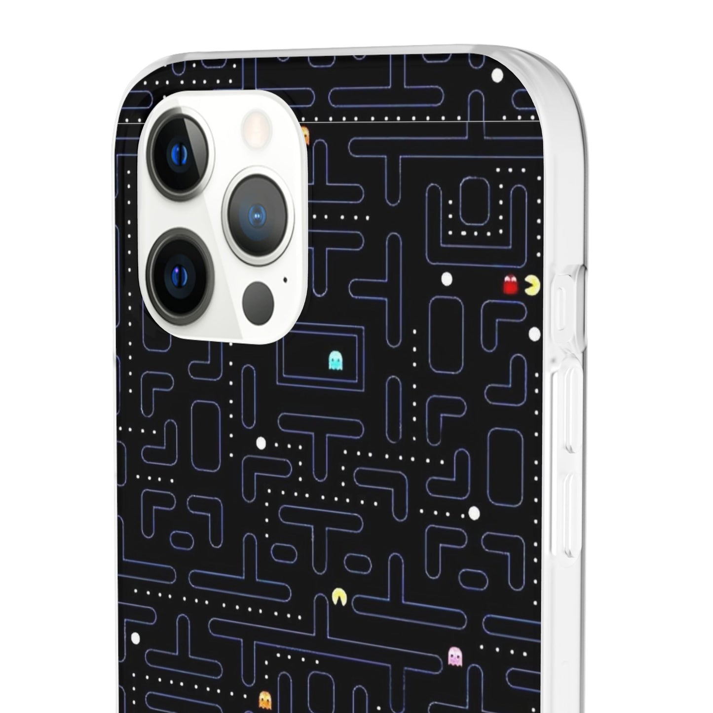 Retro Arcade Gaming TPU Phone Case, Fun Flexi Case, Gift for Gamers, Pac Man