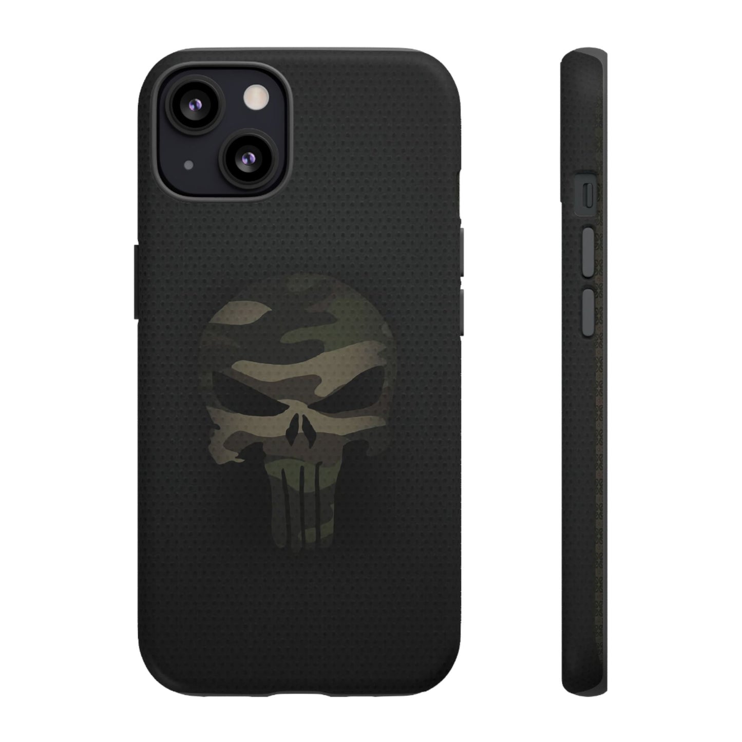 Camo Green Tough Case For iPhone, Samsung Galaxy, Jake Skull Punisher Graphic