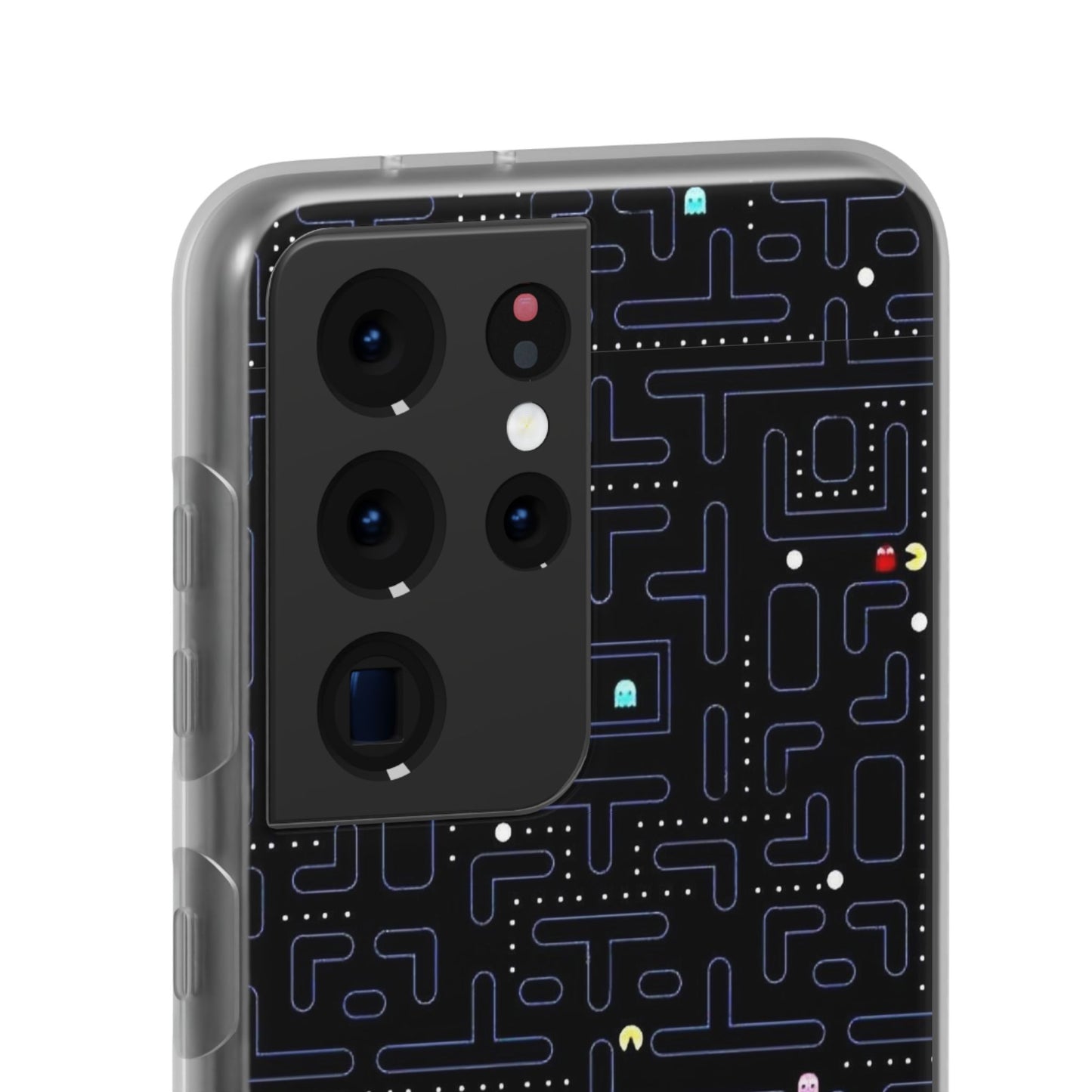 Retro Arcade Gaming TPU Phone Case, Fun Flexi Case, Gift for Gamers, Pac Man