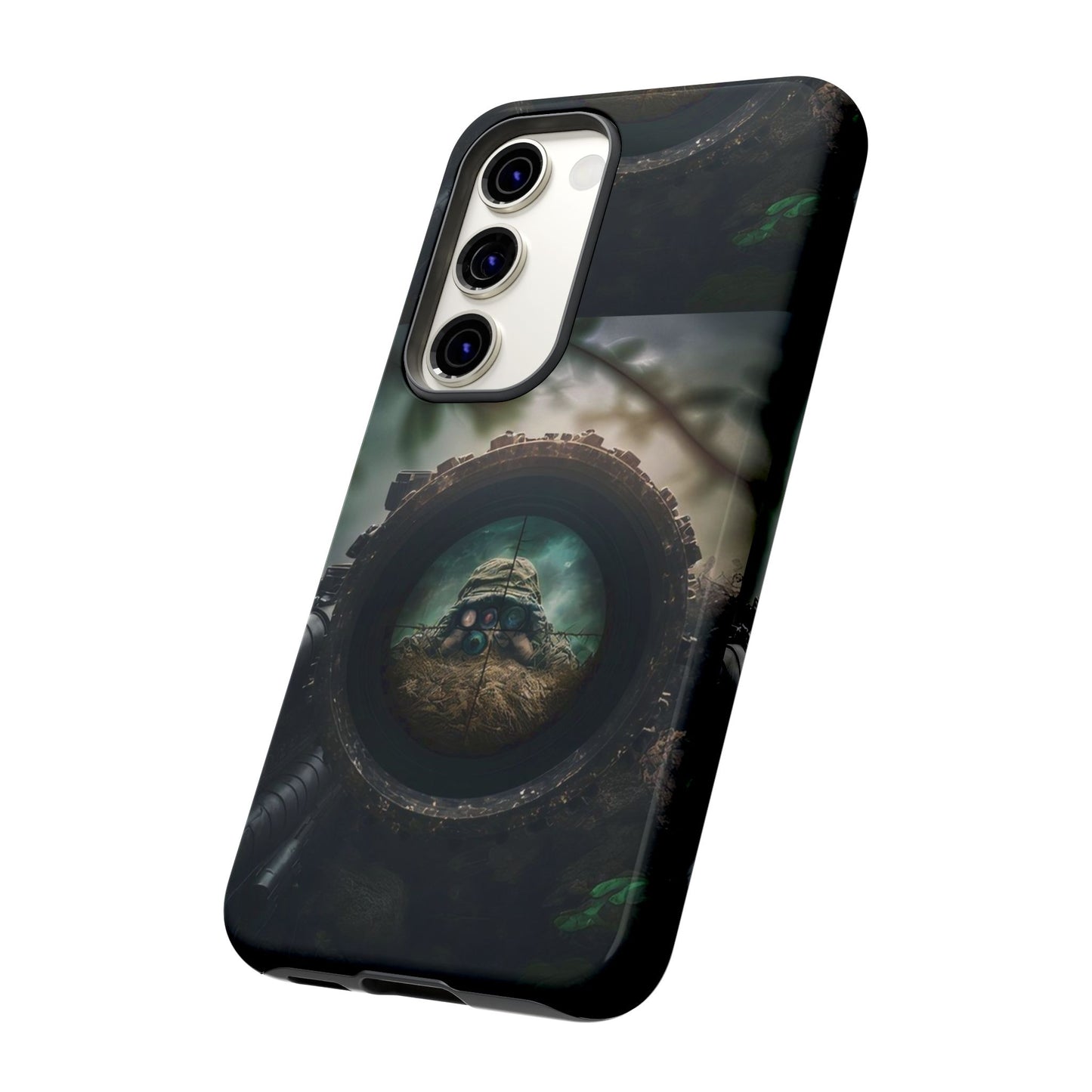 Sniper Scope Soldier Phone Case | Dual Layer Tough Cover  For iPhone