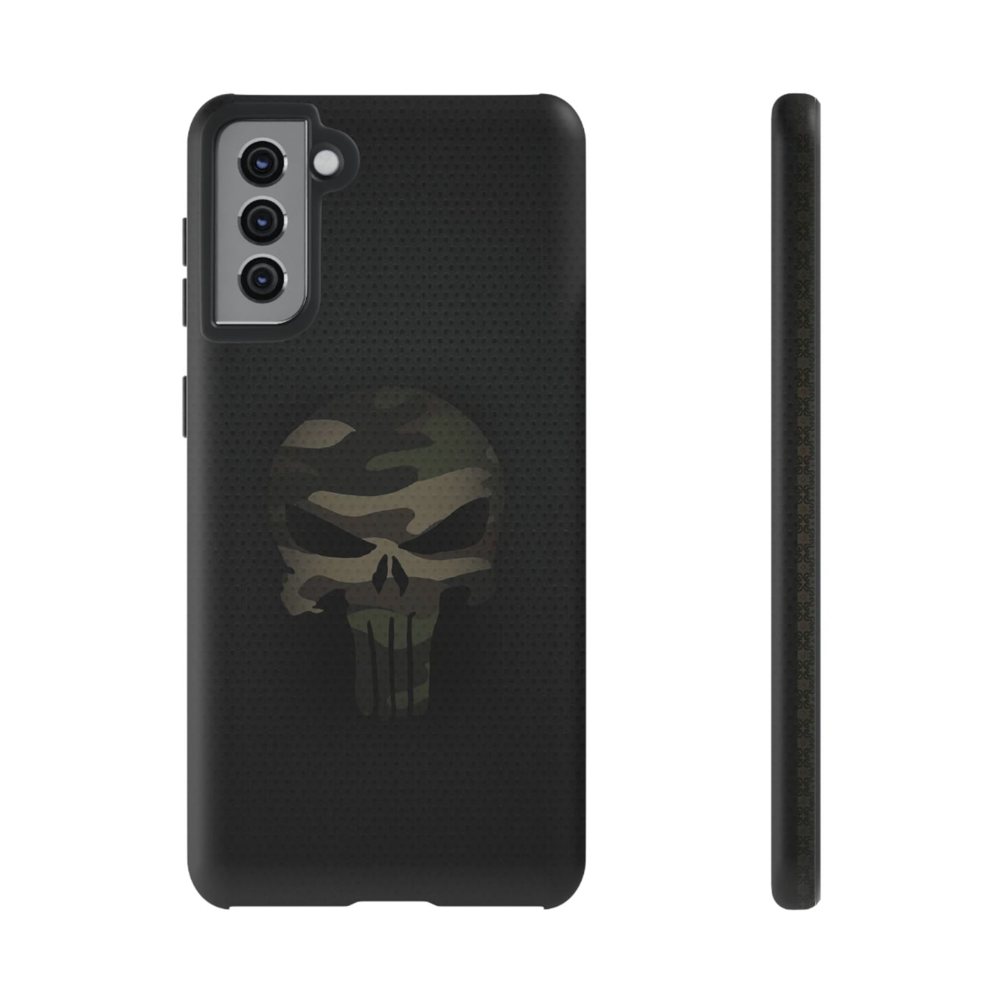 Camo Green Tough Case For iPhone, Samsung Galaxy, Jake Skull Punisher Graphic