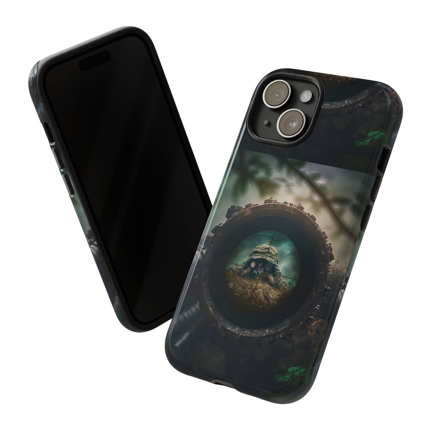 Sniper Scope Soldier Phone Case | Dual Layer Tough Cover  For iPhone