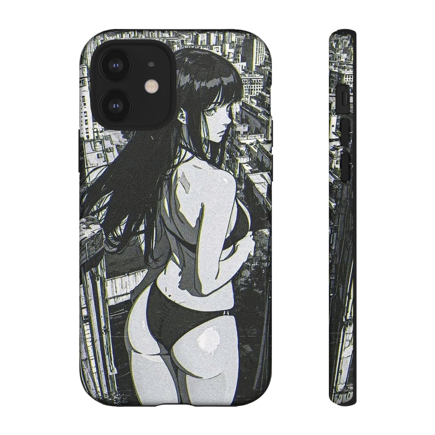 Tough Phone Case, Anime Manga Girl Bikini Design, iPhone, Galaxy, Google Pixel, Hentai Ecchi Art