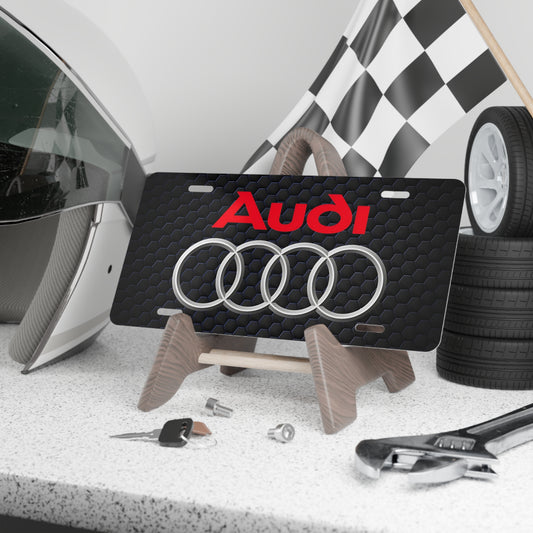 Compatible With Audi, Black Front Vanity License Plate, Performance Motorsports