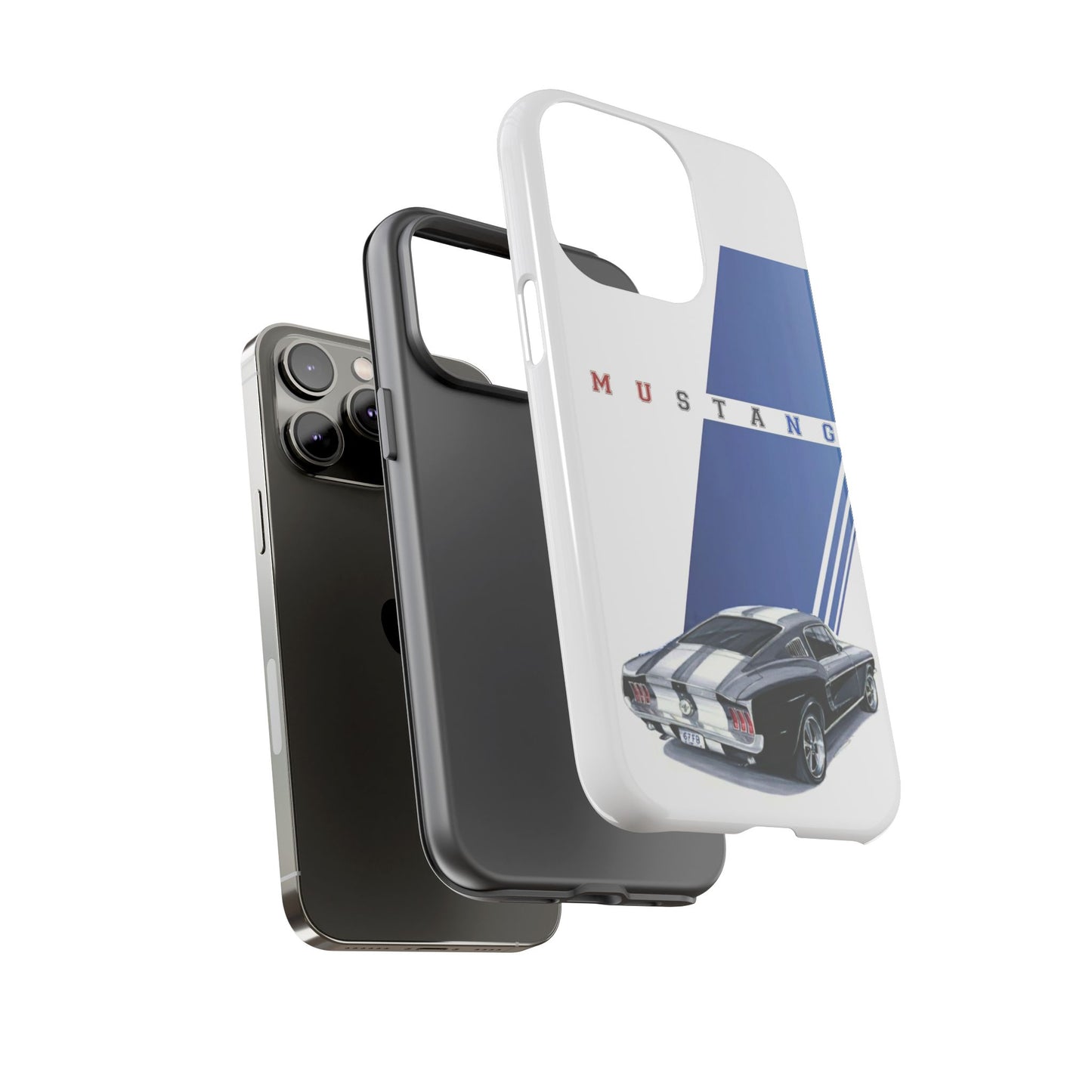 Mustang Car Art Tough Cases For iPhones, Samsung Galaxy and Google Pixel