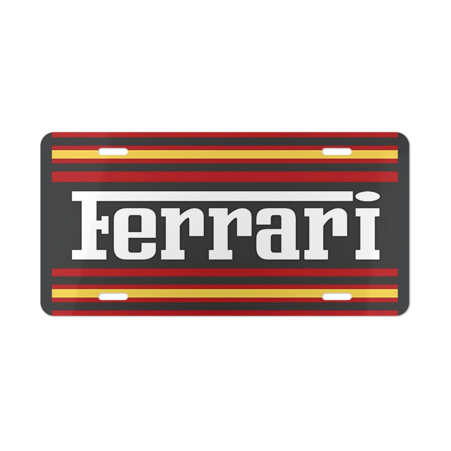 Ferrari Racing Novelty Front Vanity License Plate, Custom Metal Wall Art