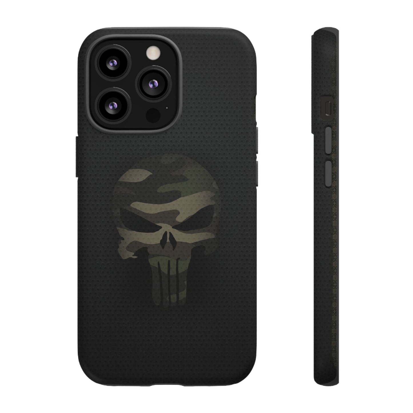 Camo Green Tough Case For iPhone, Samsung Galaxy, Jake Skull Punisher Graphic