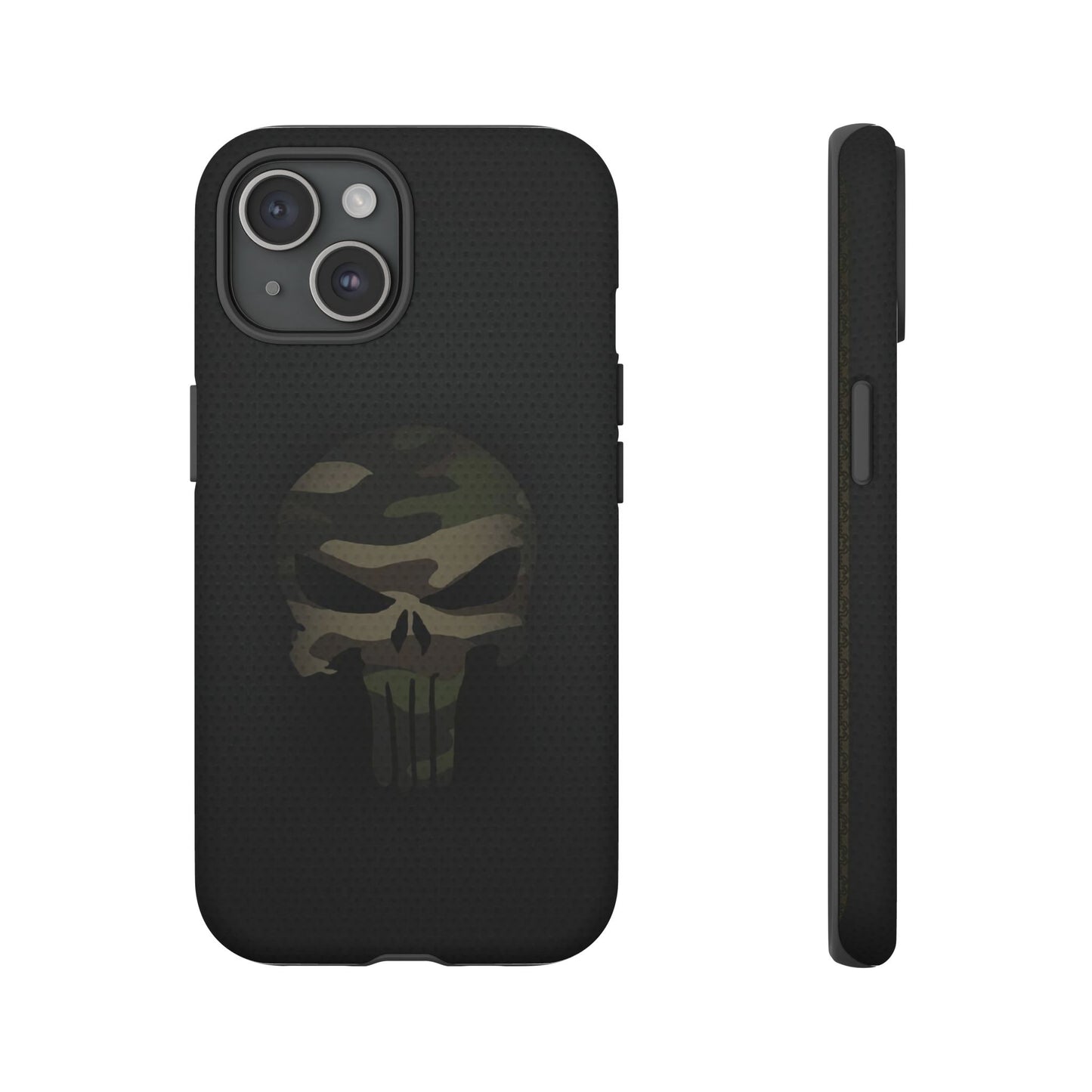 Camo Green Tough Case For iPhone, Samsung Galaxy, Jake Skull Punisher Graphic