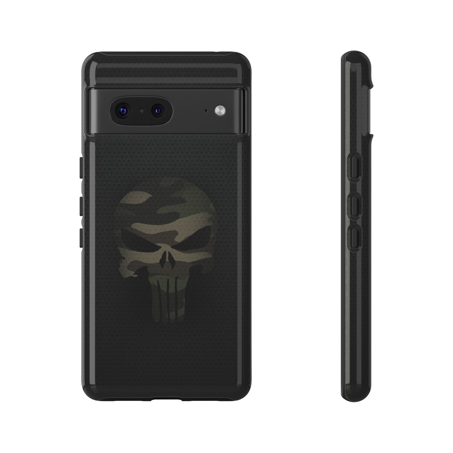 Camo Green Tough Case For iPhone, Samsung Galaxy, Pixel, Punisher Graphic