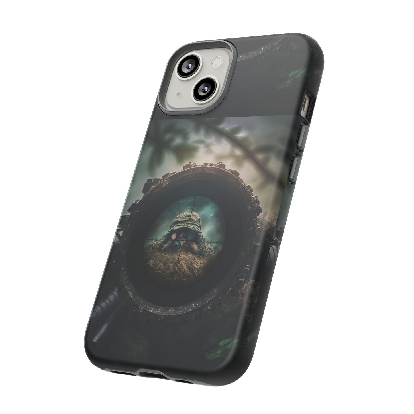 Sniper Scope Soldier Phone Case | Dual Layer Tough Cover  For iPhone