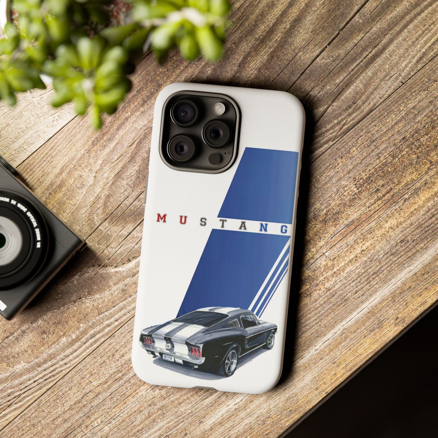 Mustang Car Art Tough Cases For iPhones, Samsung Galaxy and Google Pixel
