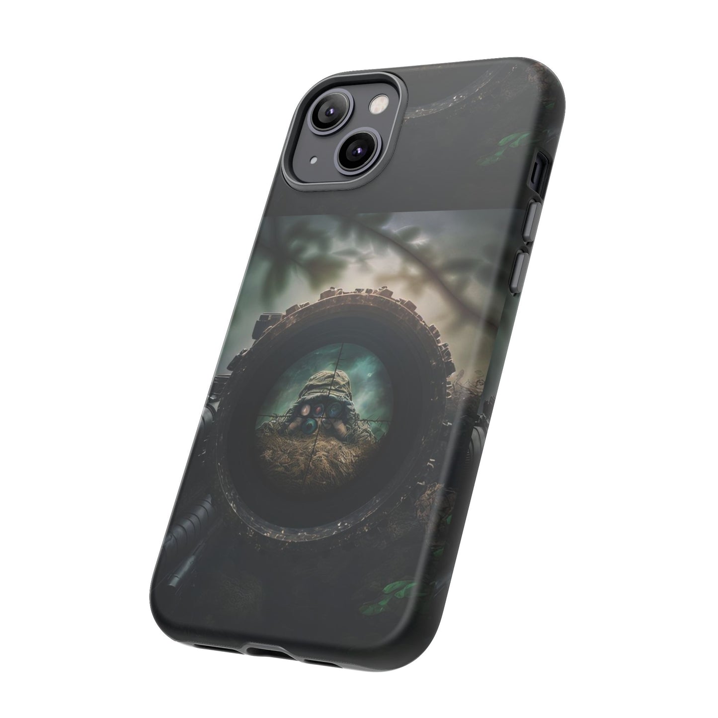 Sniper Scope Soldier Phone Case | Dual Layer Tough Cover  For iPhone