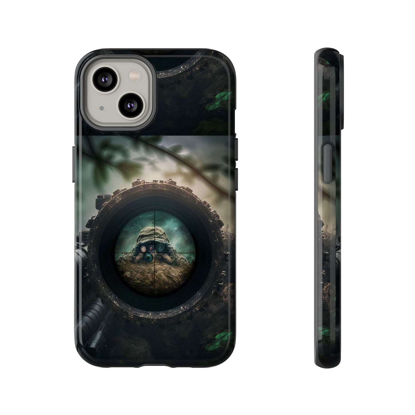 Sniper Scope Soldier Phone Case | Dual Layer Tough Cover  For iPhone