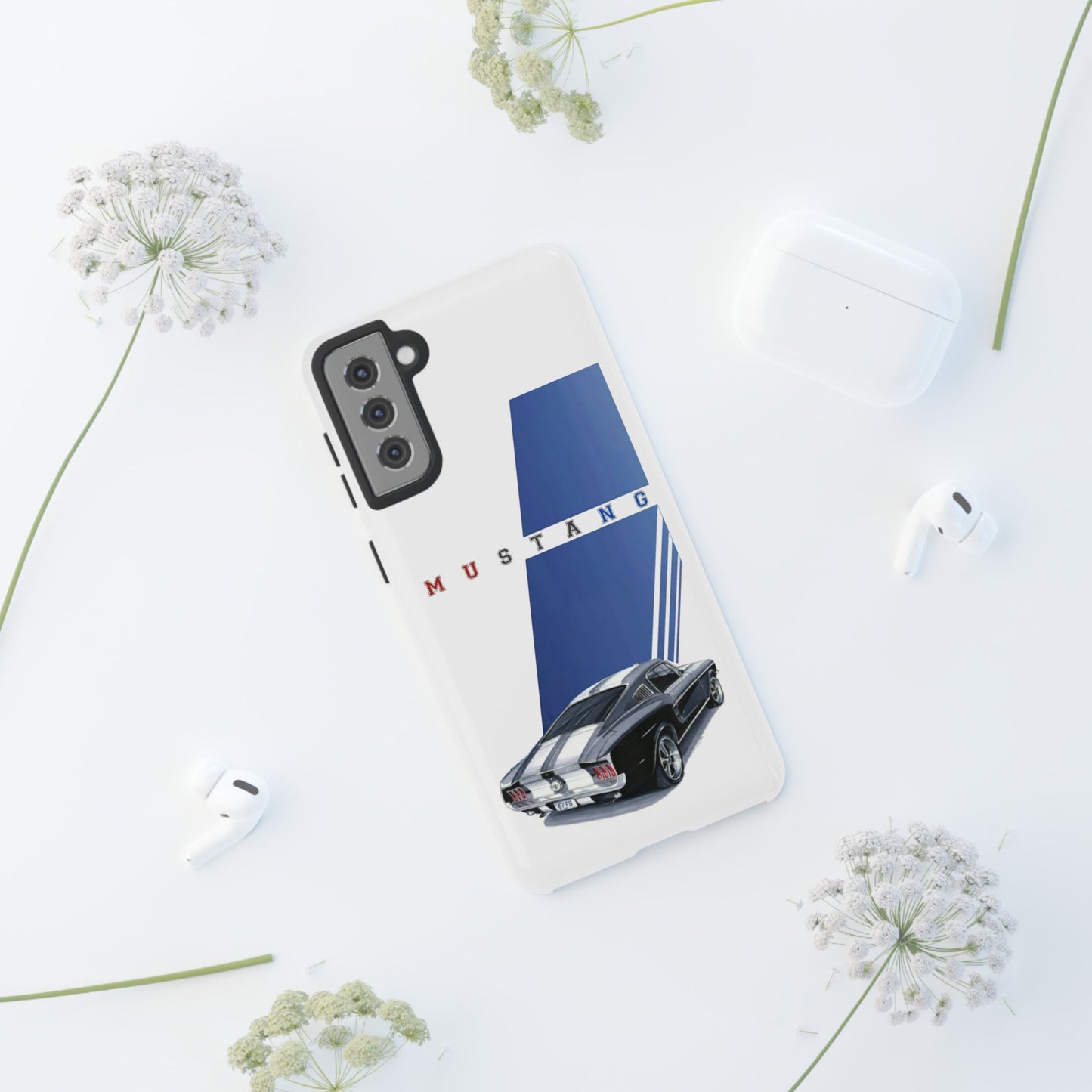 Mustang Car Art Tough Cases For iPhones, Samsung Galaxy and Google Pixel