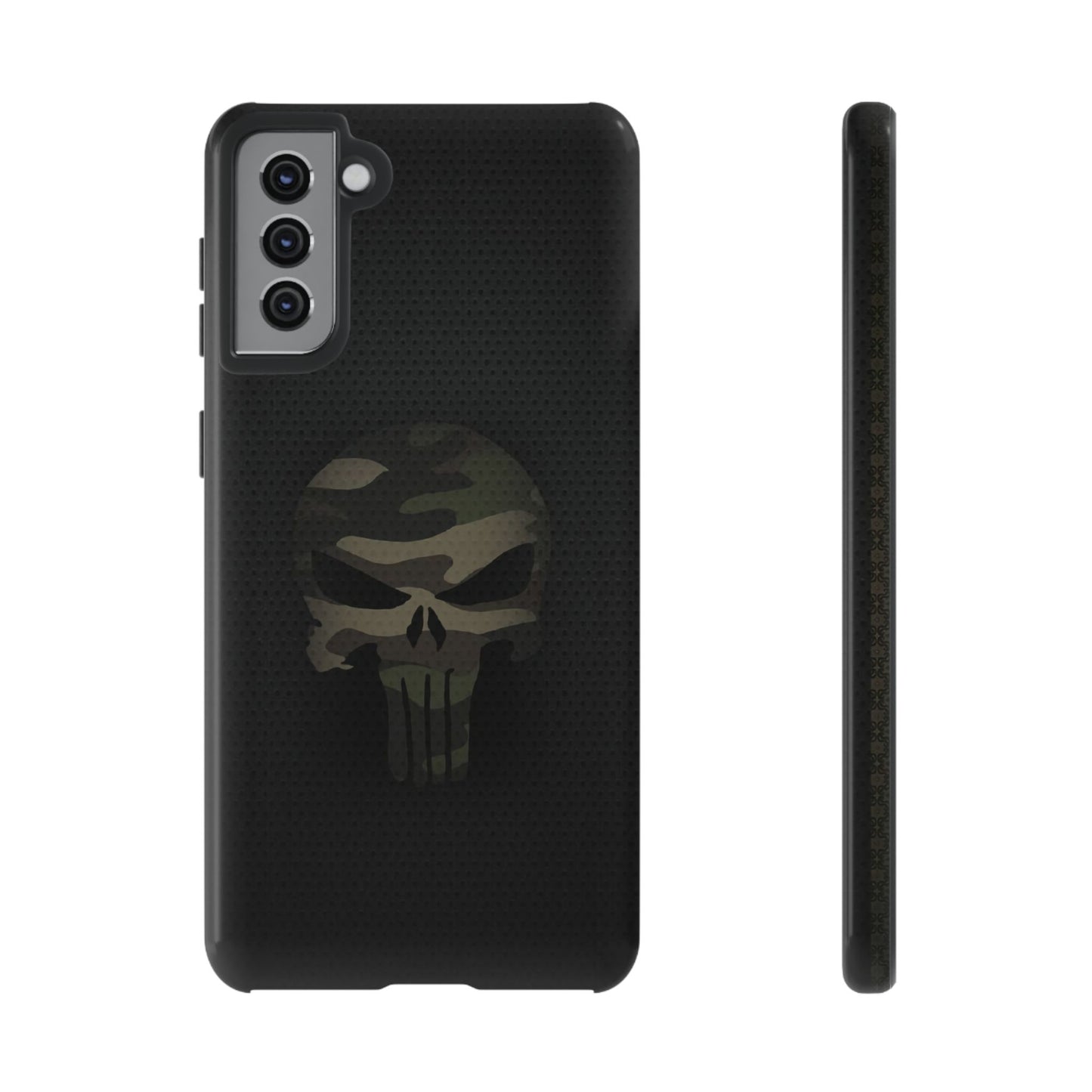Camo Green Tough Case For iPhone, Samsung Galaxy, Jake Skull Punisher Graphic