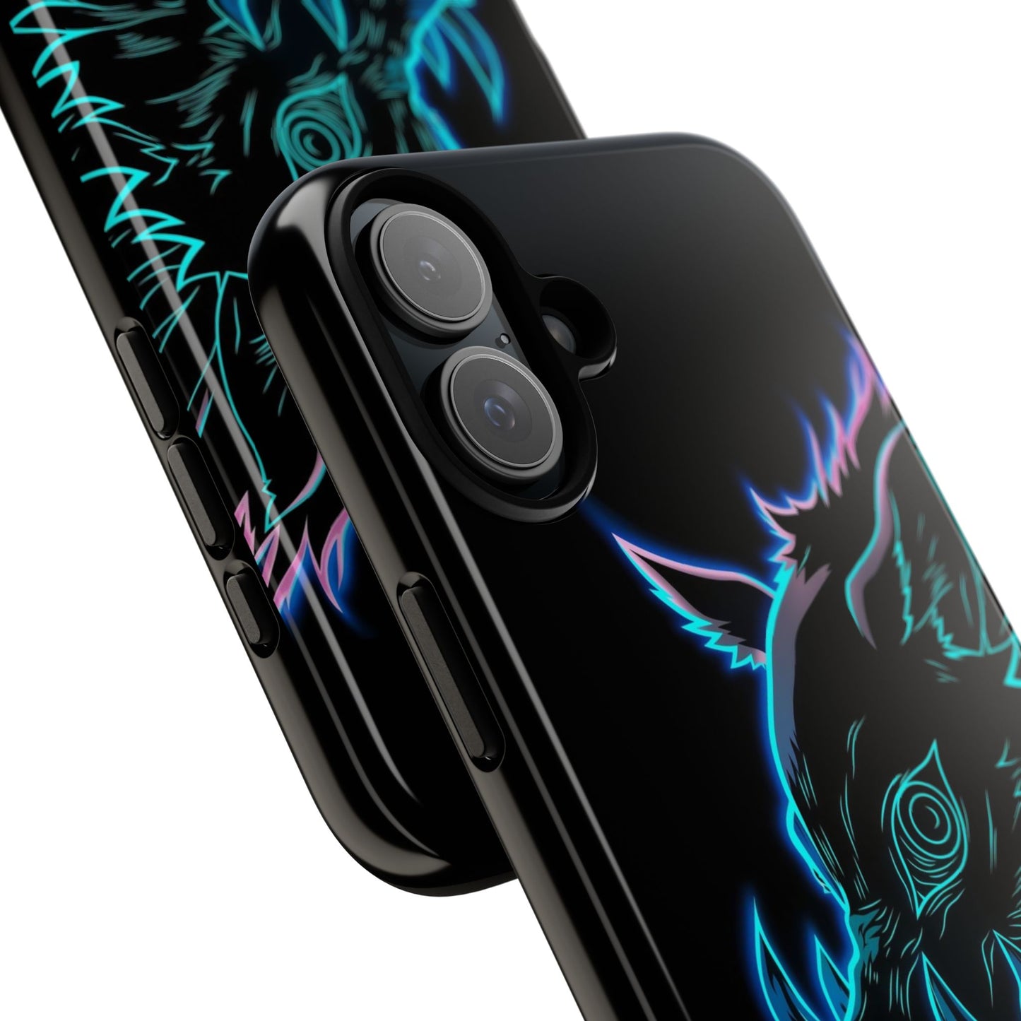 Tough Cases For iPhone, Galaxy, Anime Hashibira Beast Slayer Neon Design